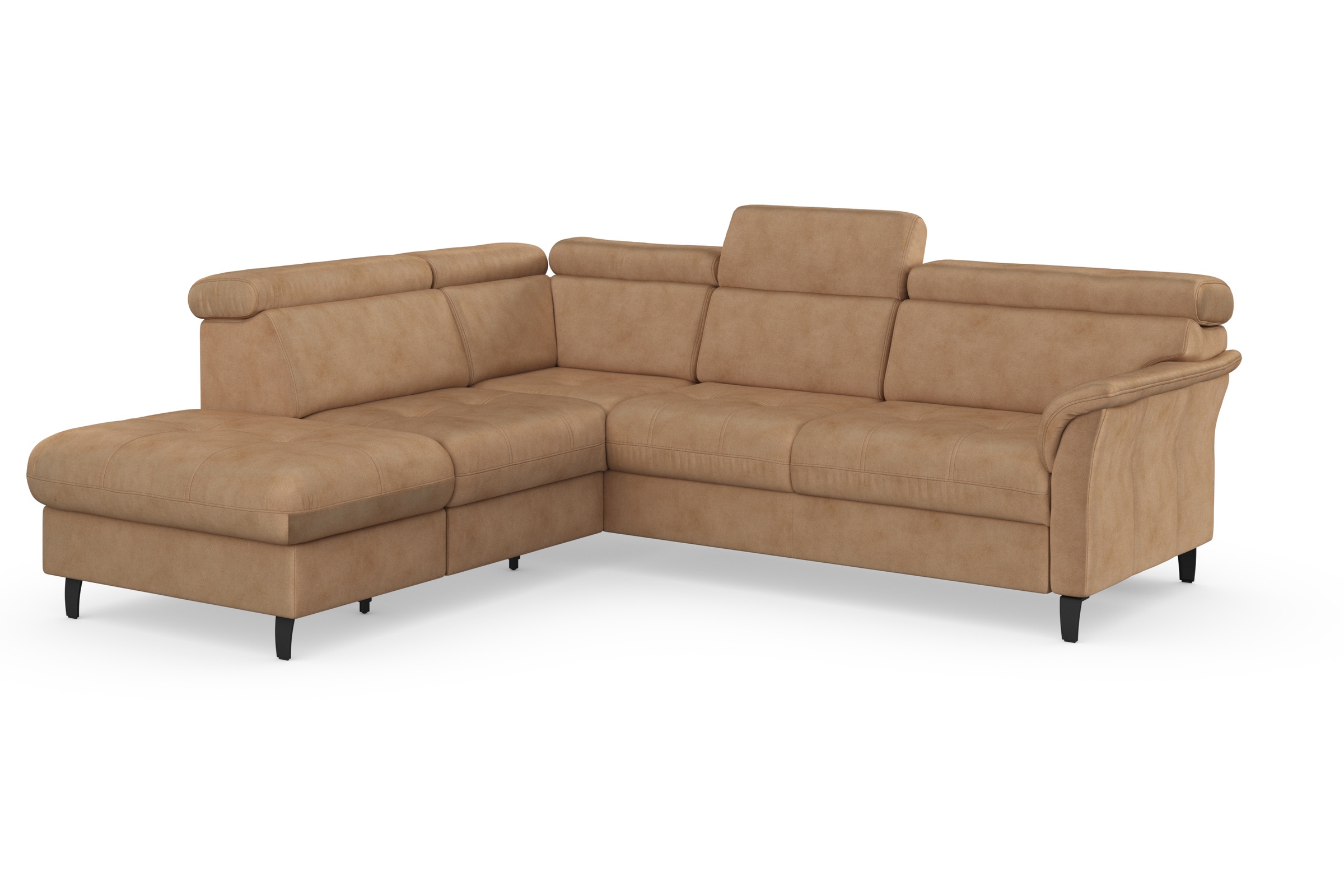 sit&more Ecksofa »Marano L-Form« inklusive Kopfteilverstellung, wahlweise mit Bettfunktion, Bettkasten