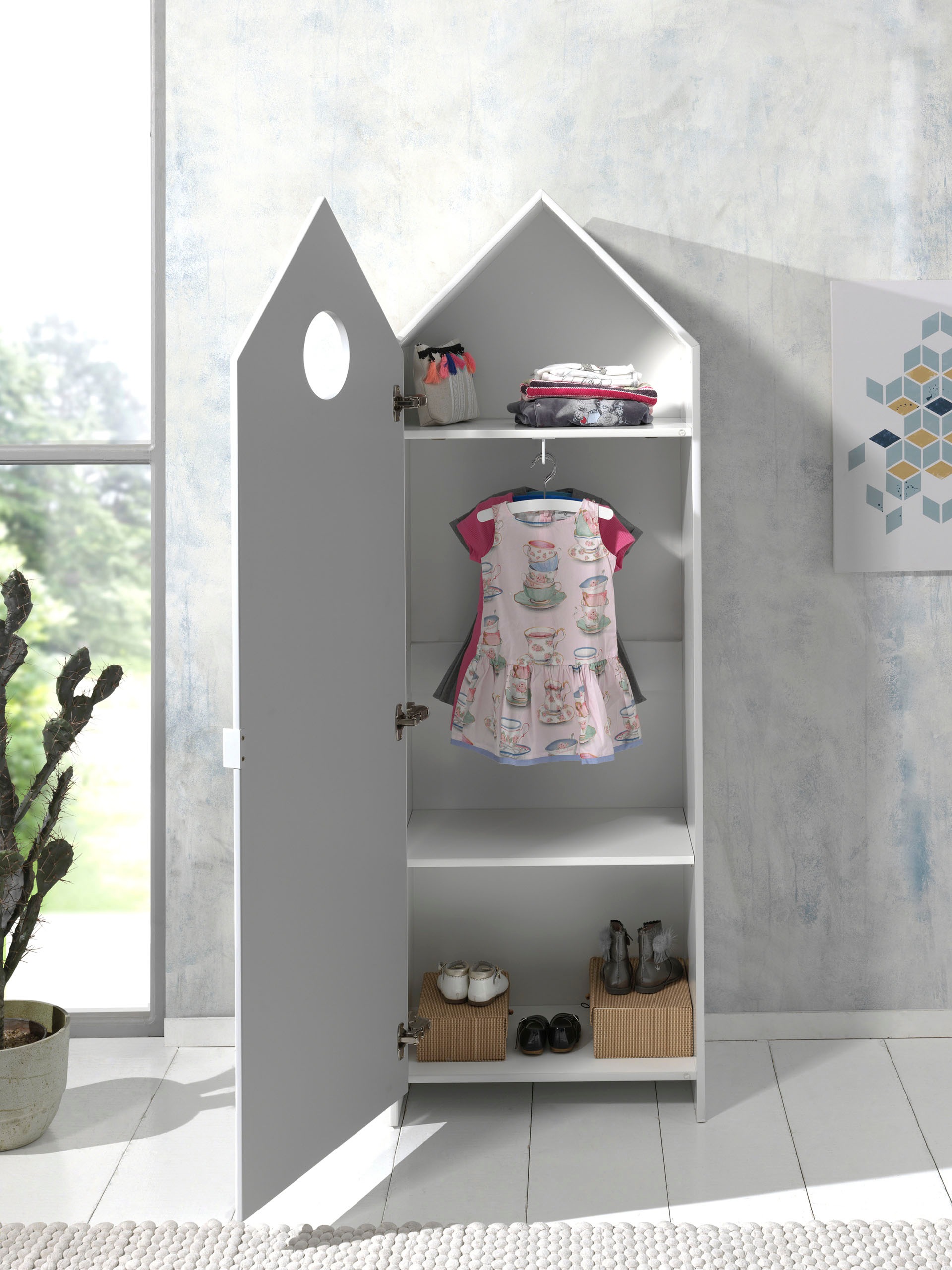 Vipack Armoires à vêtements »Casami, mit Soft-Close, viel Stauraum, TOP modern« L/H/P env. 57,6x171,3x37 cm, différentes couleurs, style maison de plage,  utilisable comme armoire à vêtements/linge, usage universel
