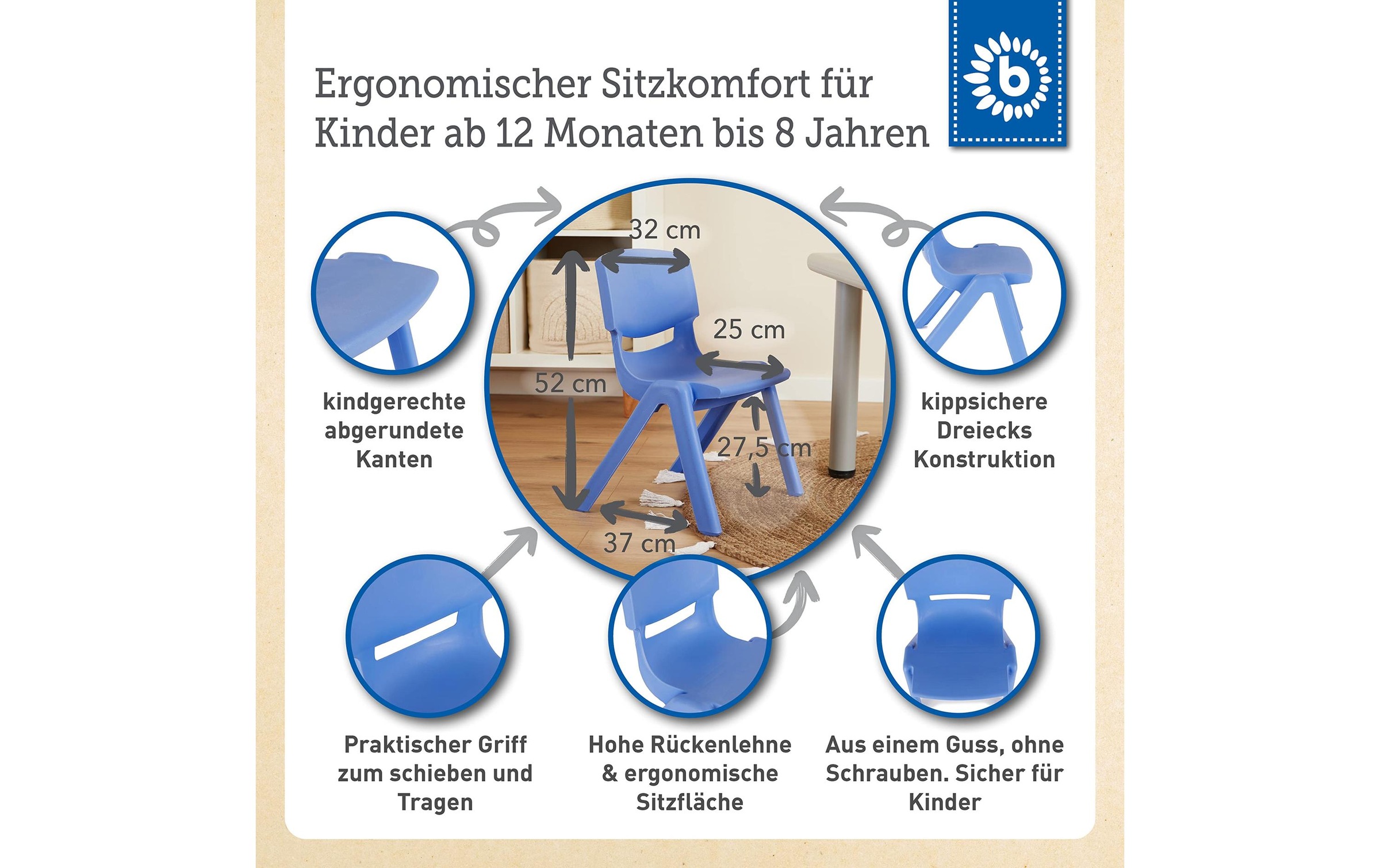 BIECO Kinderstuhl