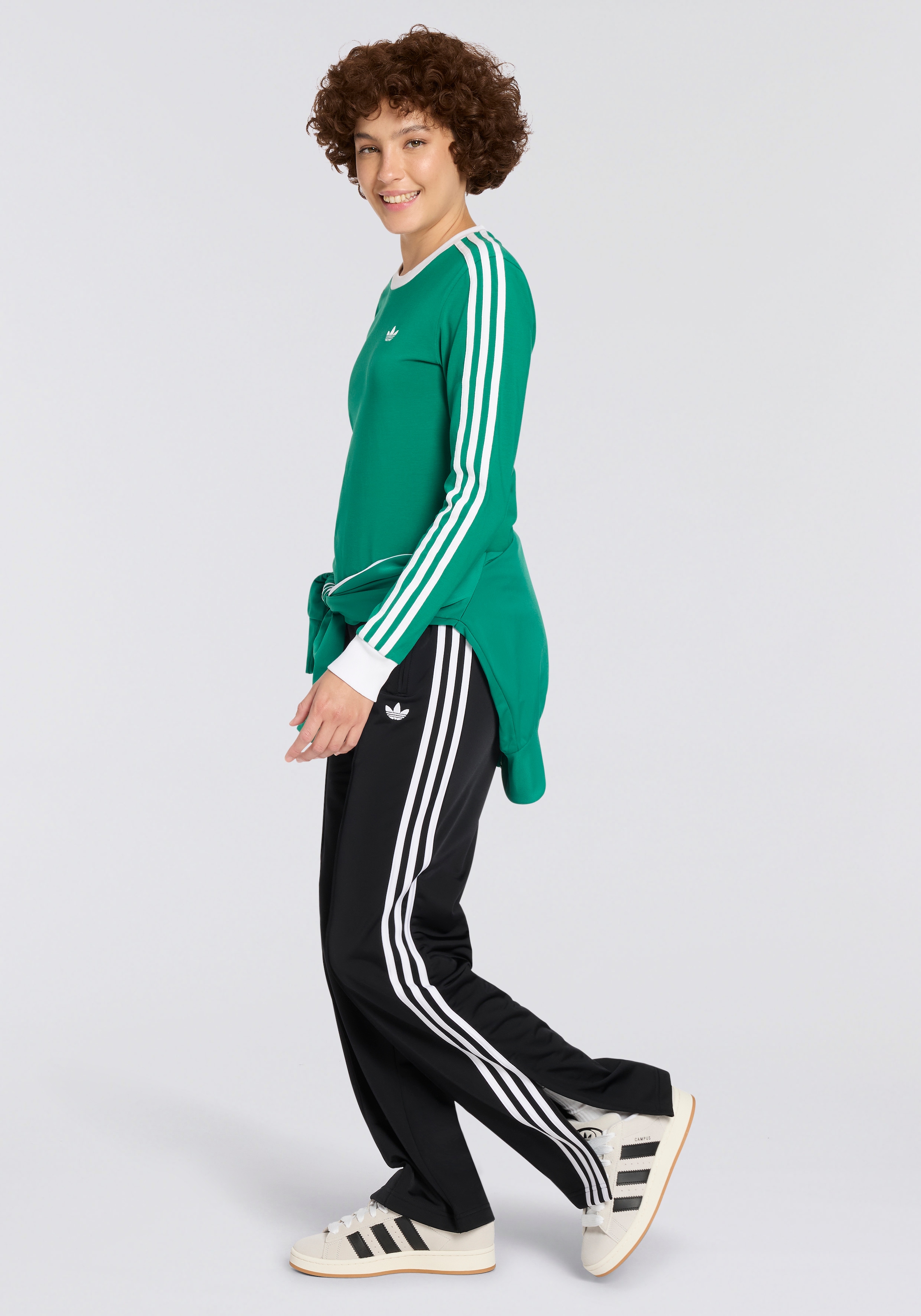 adidas Originals T-shirt à manches longues »3-STREIFEN LANGÄRMLIGES, SCHMAL GESCHNITTEN«