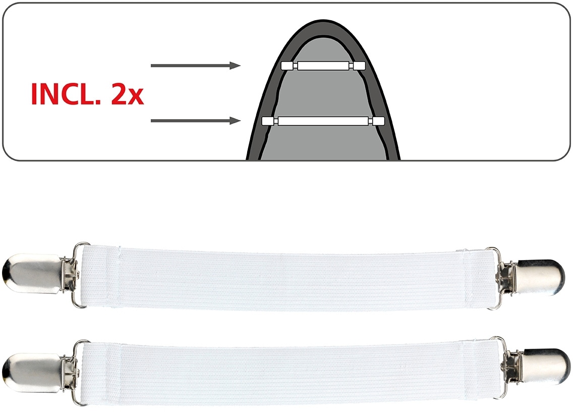WENKO Bügelbrettbezug »Air Comfort M«, 100% Baumwolle, Bügelfläche 125x40 cm