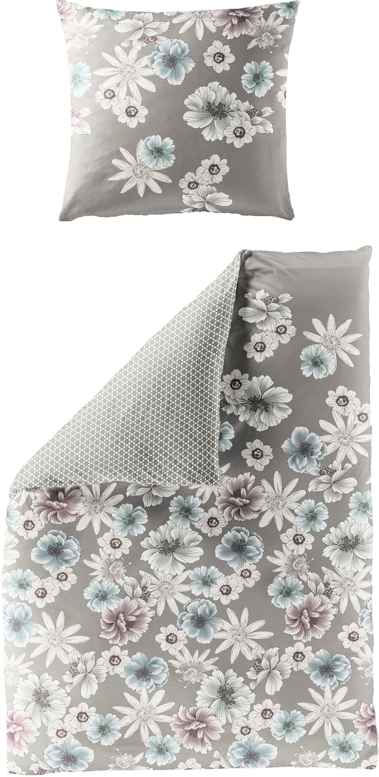 Image of Jekatex Bettwäsche "DALIA" 2 Stk. Bettwäsche-Set aus 100% Baumwolle