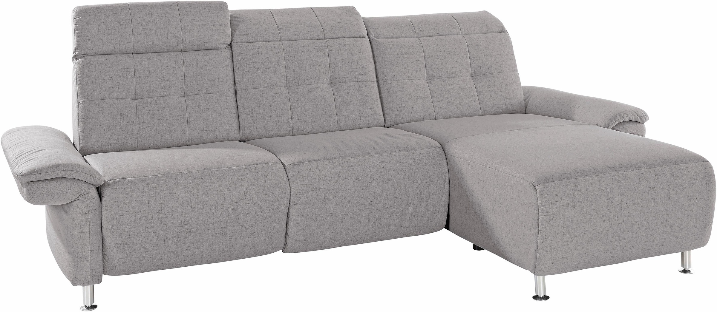 Places of Style Ecksofa »Manhattan L-Form«, 2 Sitze mit elektrischer Relaxfunktion, verstellbare Armlehnen