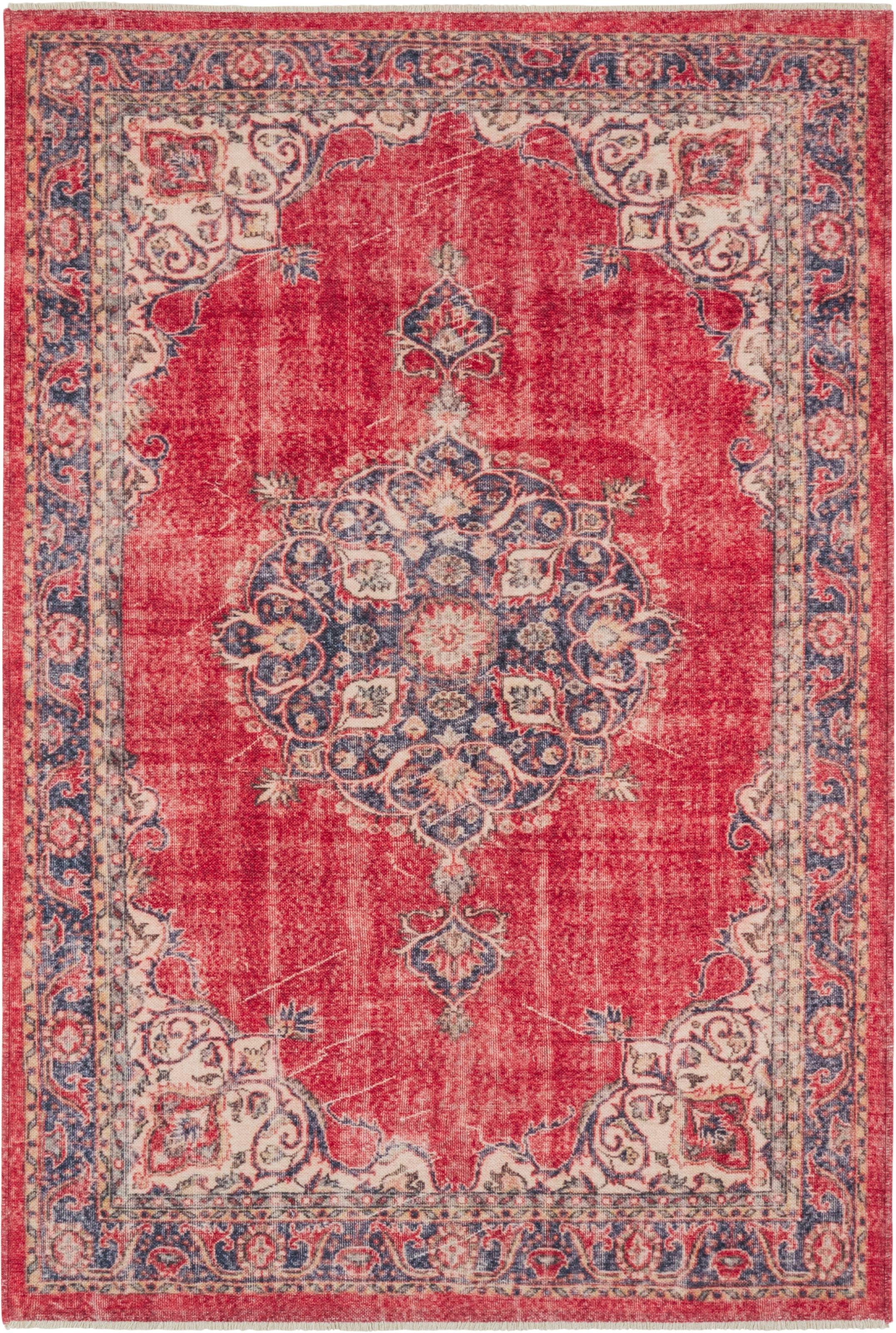 Image of NOURISTAN Teppich »Sarouk Sangar«, rechteckig, 7 mm Höhe, Orient Optik, Used Look, Wohnzimmer, Schlafzimmer, Arbeitszimmer, Robust, Pflegeleicht, Gekettelt bei Ackermann Versand Schweiz