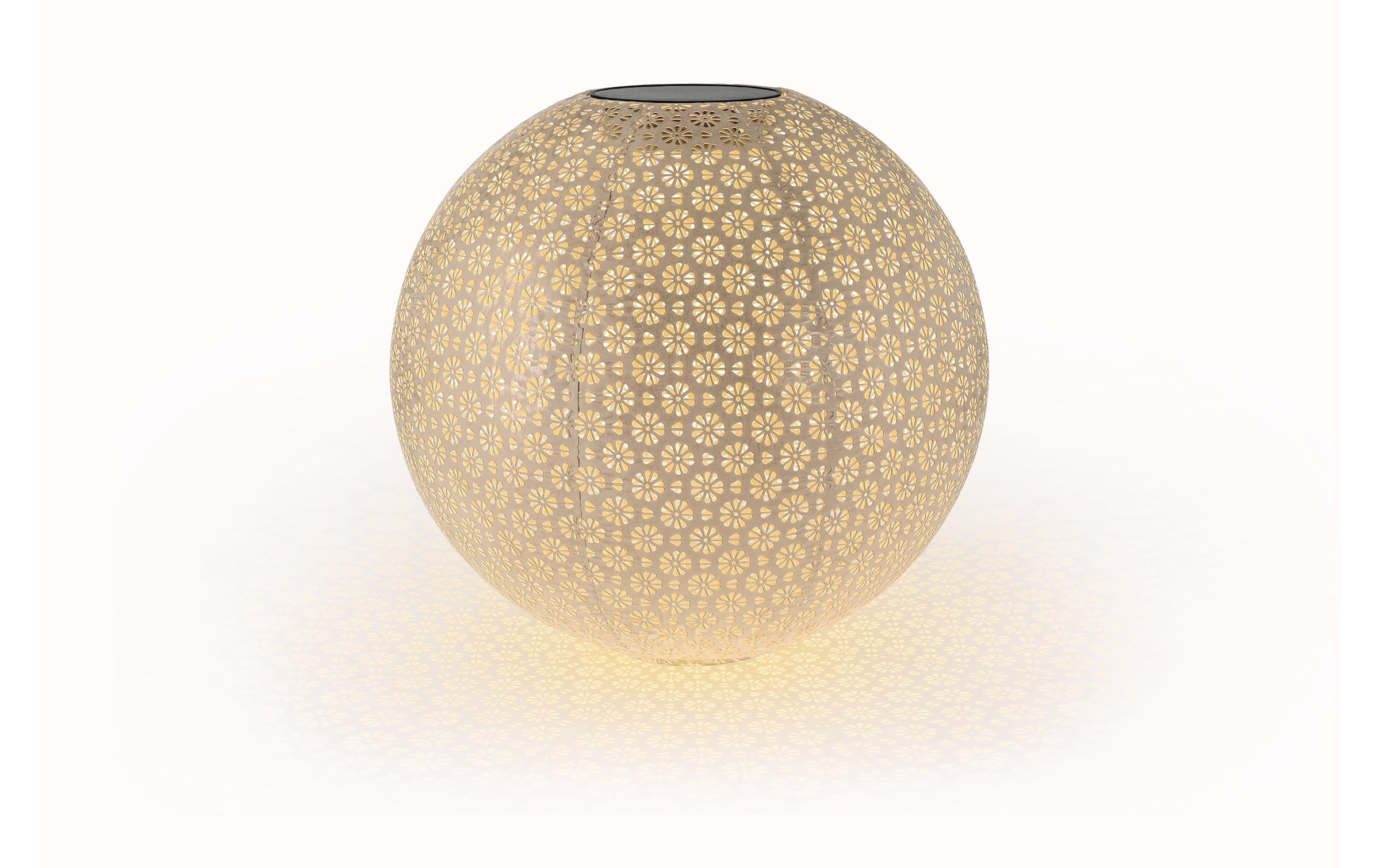 STT LED Gartenleuchte »Ball Solar Antic 40 cm Platin«