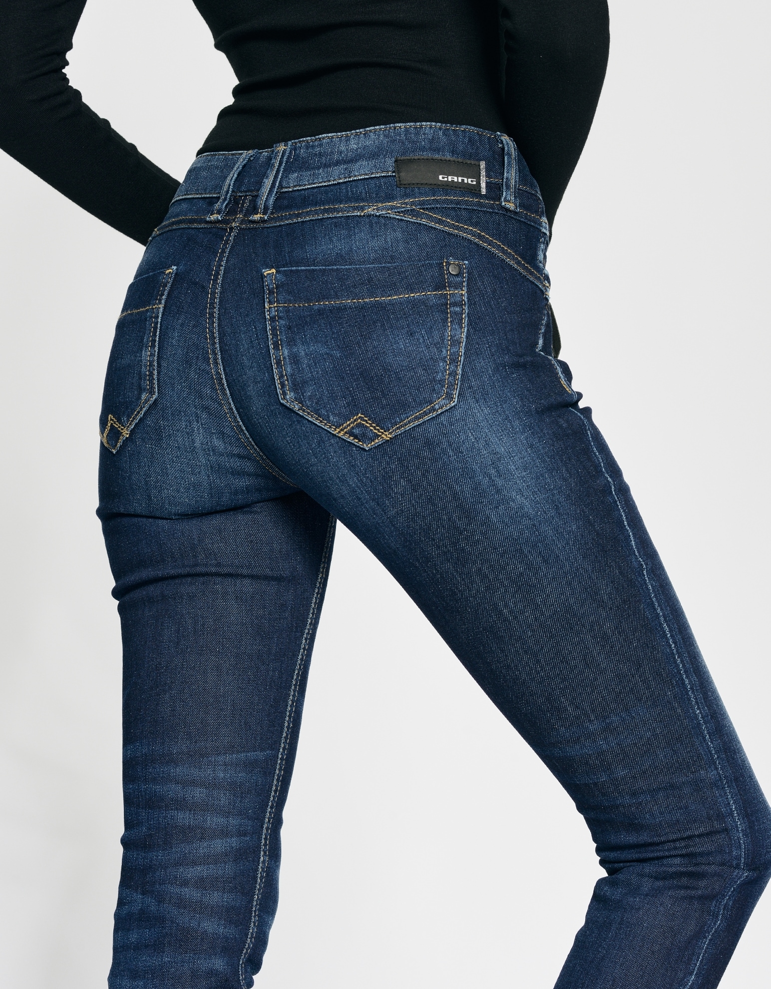 GANG Skinny-fit-Jeans »94NIKITA« mit Zipper-Detail an der Coinpocket