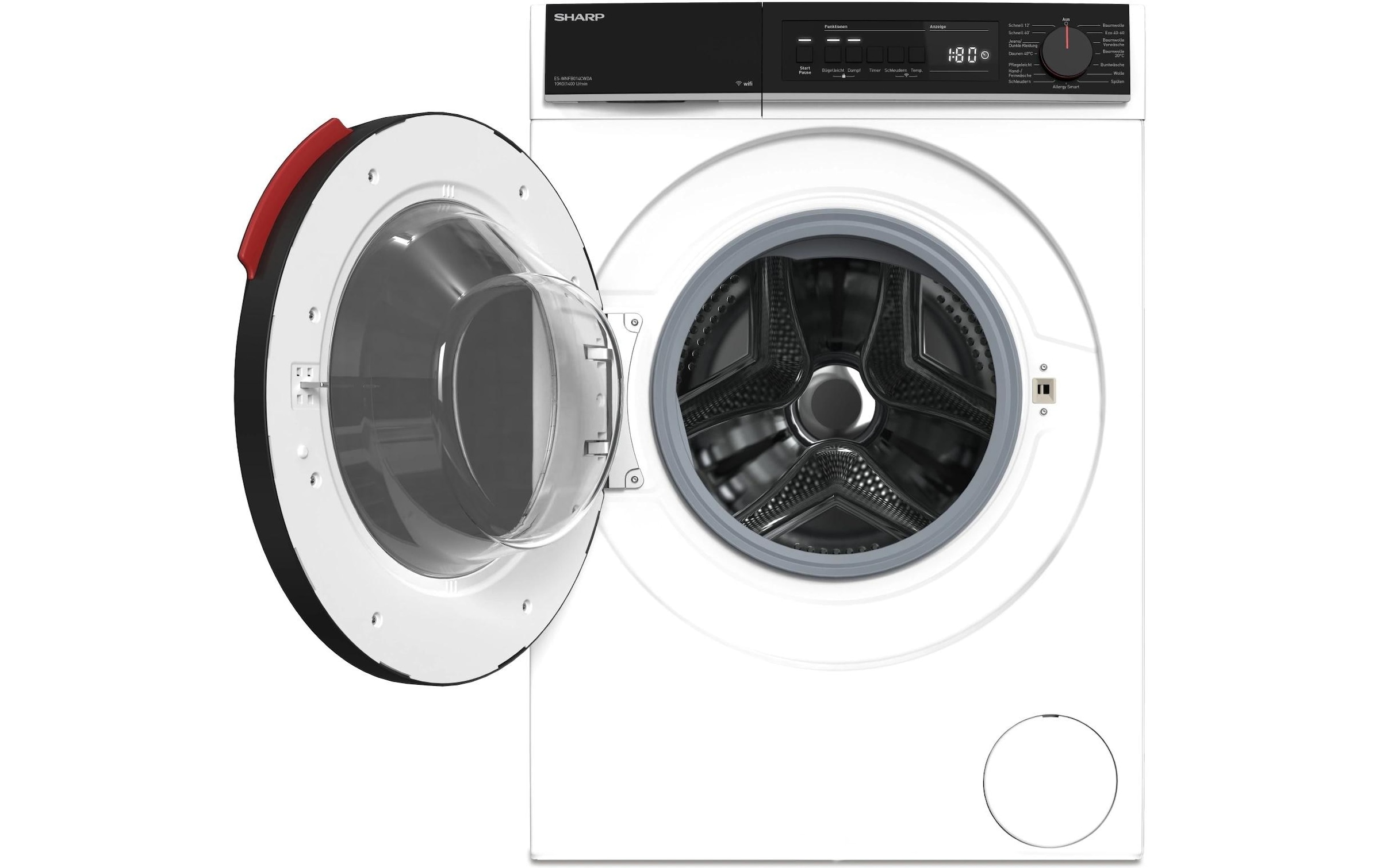   Waschmaschine »ES-WNFB014CWDA-CH Links« 10 kg 1400 U/min