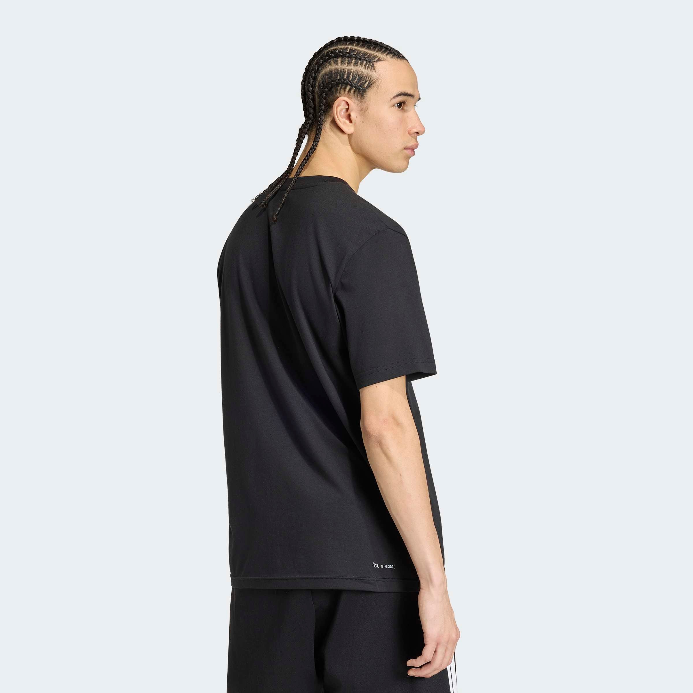 adidas Sportswear T-shirt »HOUSE OF TIRO ALWAYS ON GRAFIK« avec col rond, sans fermeture, longueur normale