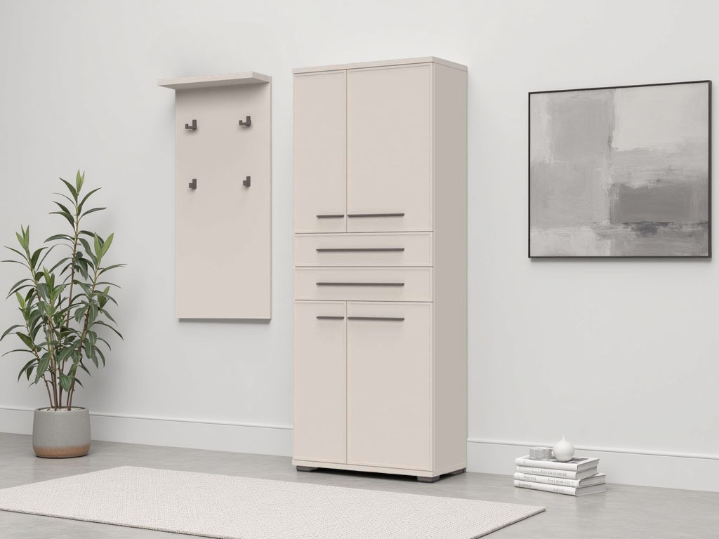 Image of GOODproduct Garderobenschrank "Opera, Kleiderschrank" (H/B/T): 194/76/36cm, 1 Stk. tlg. UV-lackiert, hochwertige Beschläge, Soft-Close Funktion