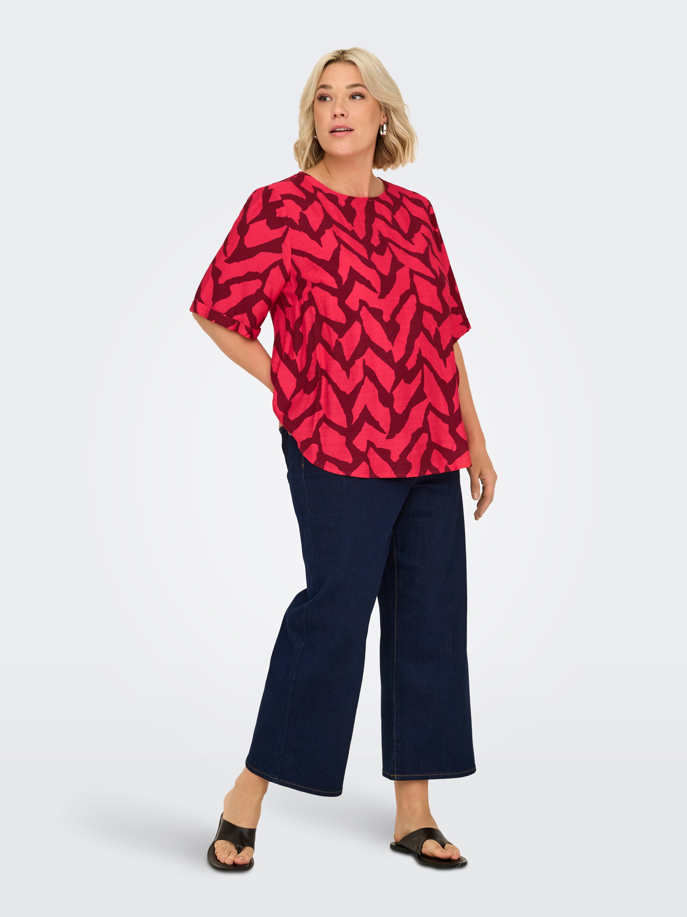 ONLY CARMAKOMA Blusenshirt »CARBERIET SS TOP AOP«