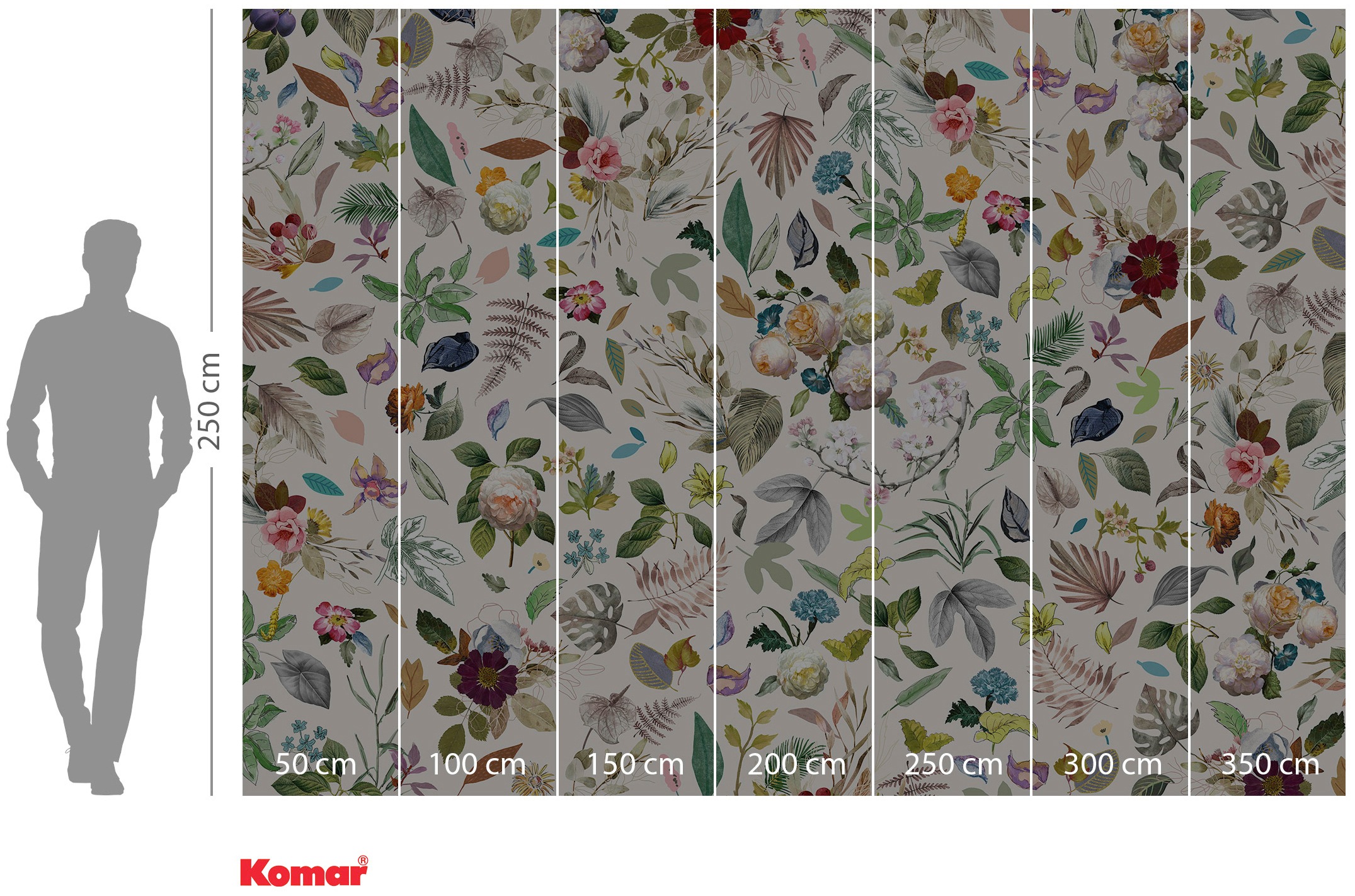 Komar Vliestapete »Digitaldruck Vlies - Les Quatre Saisons - Grösse 350 x 250 cm«, bedruckt, Wohnzimmer, Schlafzimmer