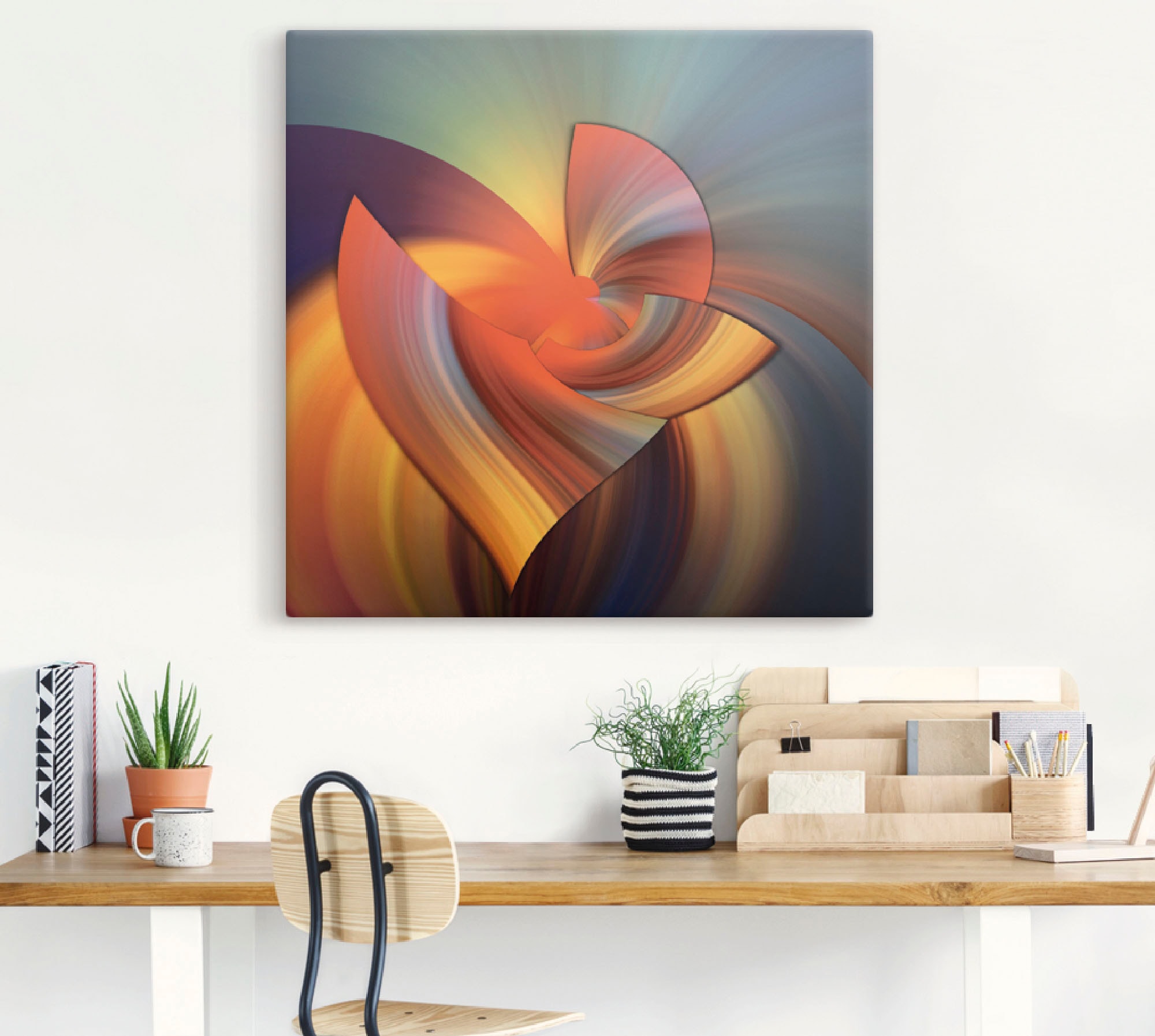Artland Wandbild »Abstraktes in bunt«, Muster, (1 St.), als Leinwandbild, Poster, Wandaufkleber in verschied. Grössen