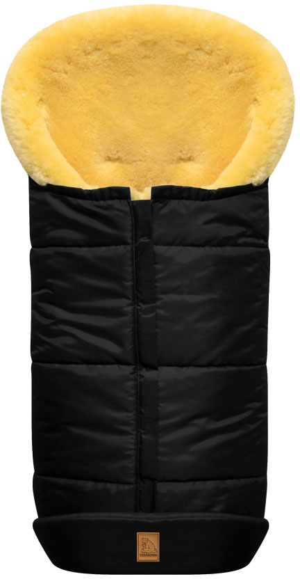 Heitmann Felle Fusssack »Eisbärchen - Lammfell Winterfusssack - Premium Qualität«, mit echtem Lammfell, für Kinderwagen & Buggy, 6 Gurtschlitze, waschbar