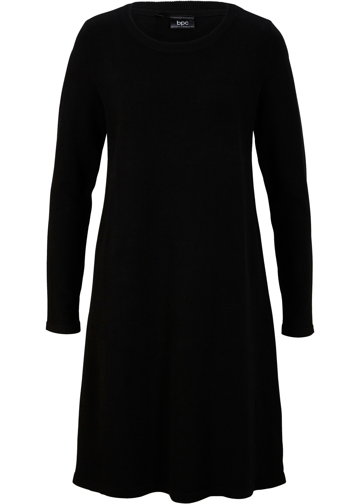 bonprix Robe en tricot Strickkleid mit recycelter Baumwolle