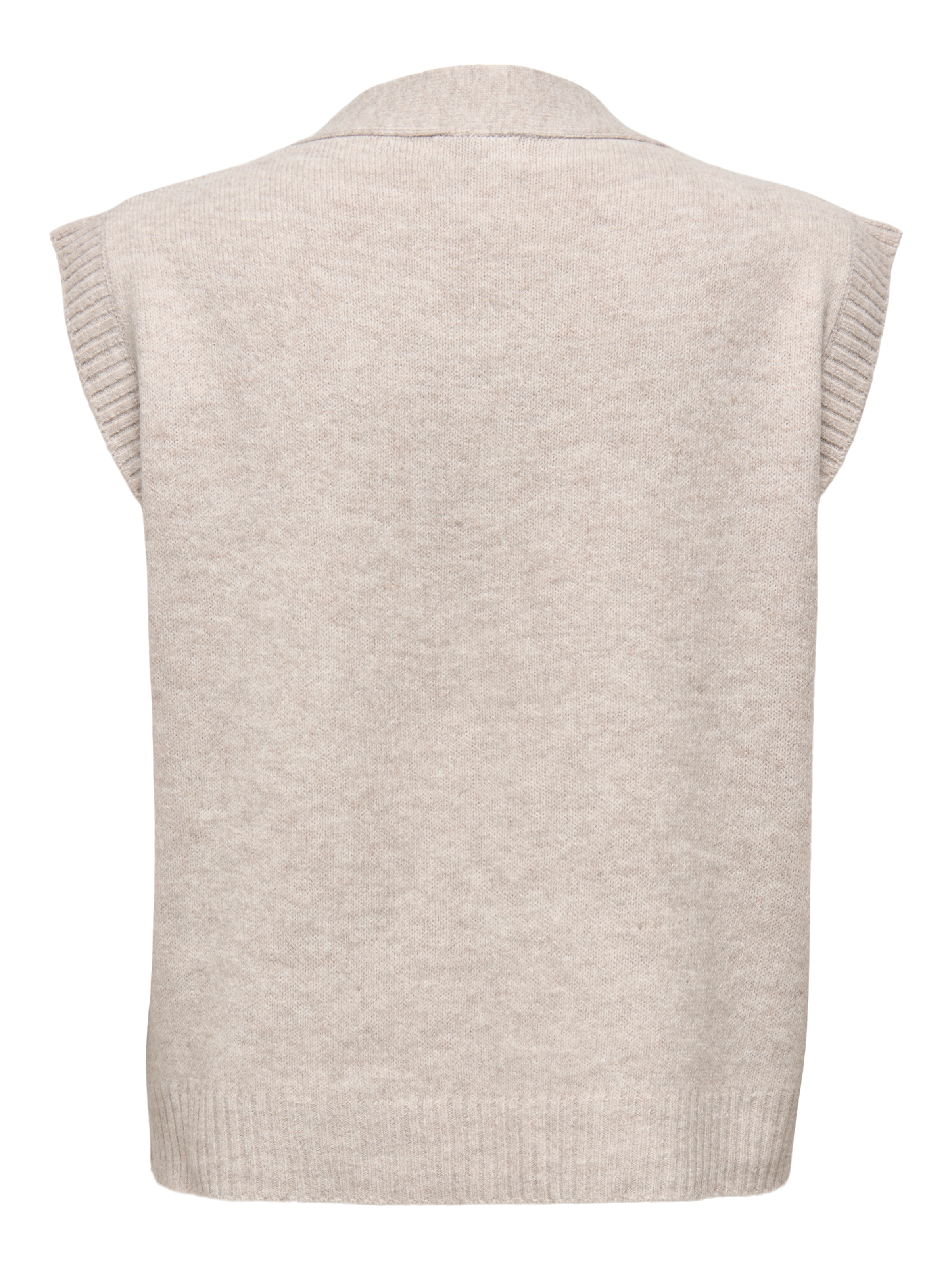 JDY Gilet tricoté »JDYSUPER S/L V-NECK VEST KNT NOOS« mélange de matériaux
