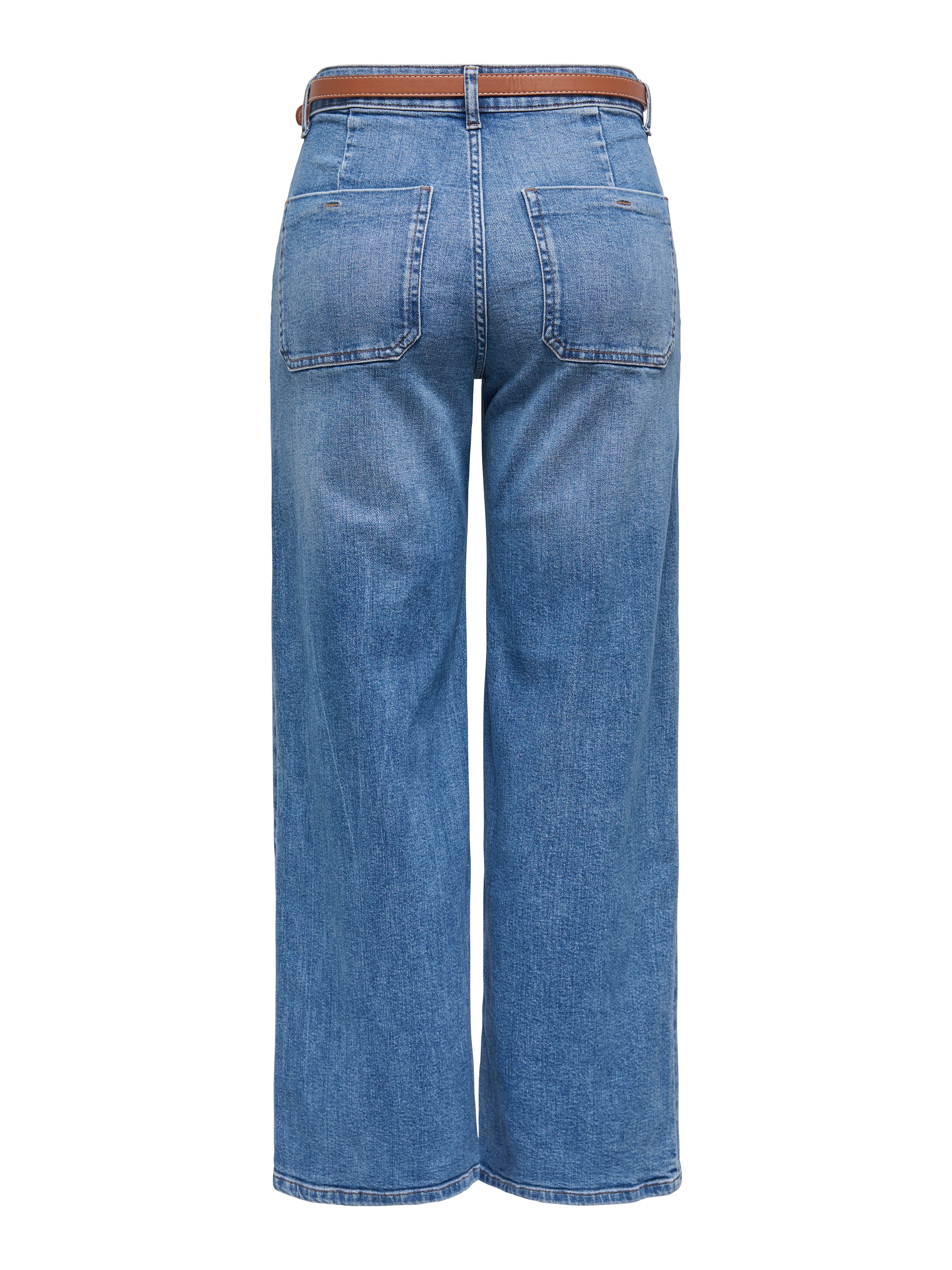 ONLY Jeans taille haute »ONLMADISON HW WIDE BELT DNM TAI635« mélange de coton
