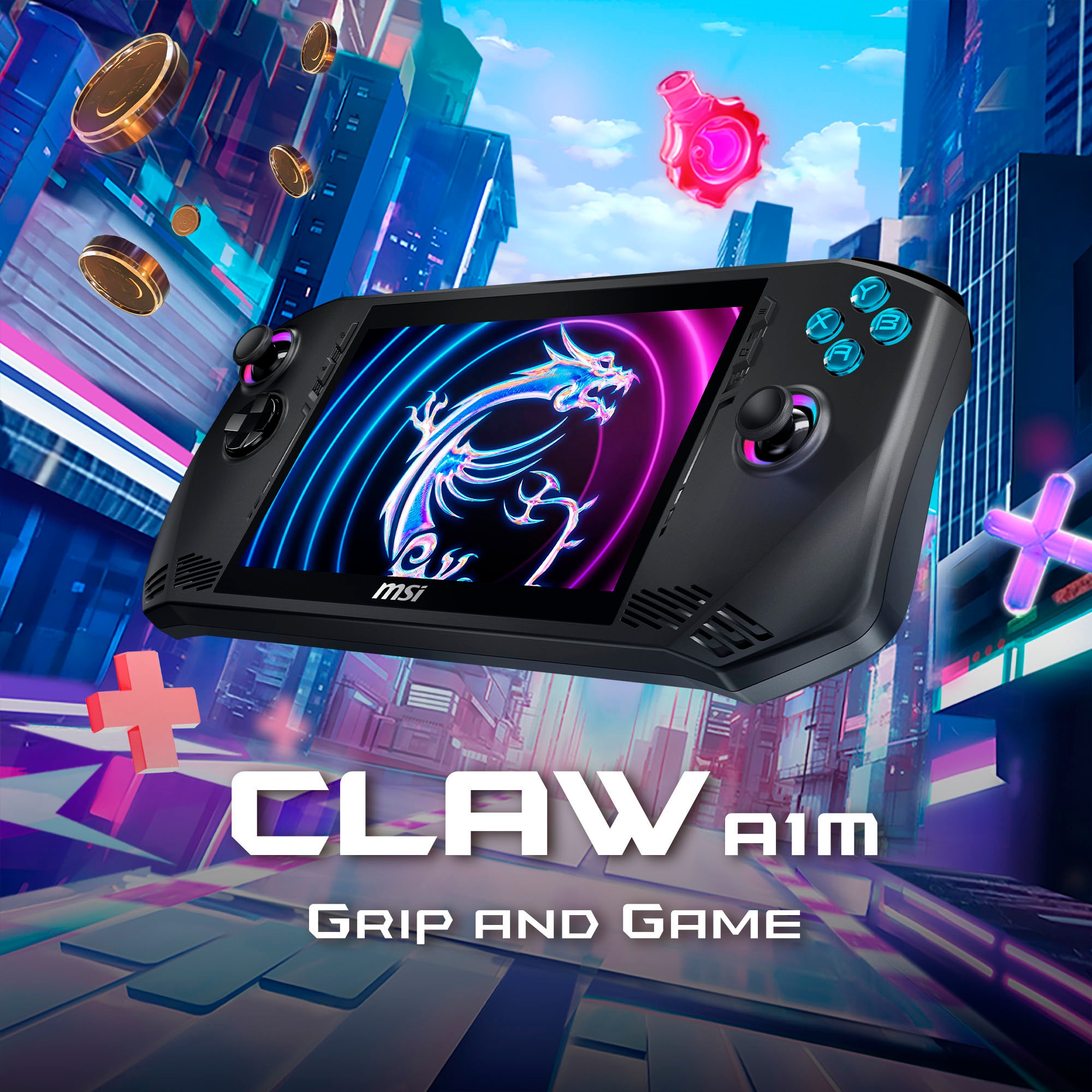 MSI Spielekonsole »Claw A1M-036, Intel® Core™ Ultra 5 Prozessor, Windows 11 Home,«, Intel® Arc™ Grafik mit XᵉSS Technik, 7"-Full-HD-Multi-Touch (120 Hz)