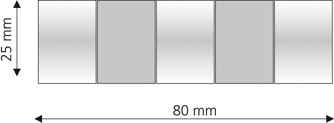 Liedeco Gardinenstangen-Endstück »Endstück, Endknopf edelstahl-optik "France" Toulouse - 2 Stück«, (2 St.), Endstück, Endknopf Zylinder, 2 Stück