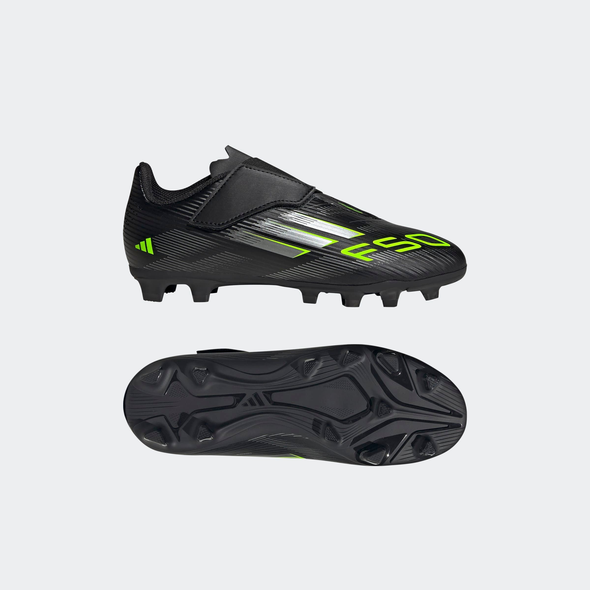 adidas Performance Fussballschuh »F50 CLUB KLETTVERSCHLUSS KUNSTRASEN NEUERER GENERATION, HART- UND ASCH«, geeignet für Rasen- und Kunstrasenplätze