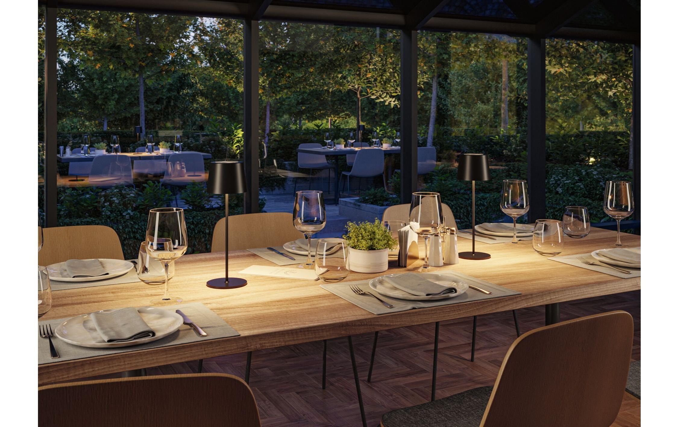 Paulmann Lampe de table extérieure LED »Akkuleuchte Gilo IP44 dimmbar« 1 cuis