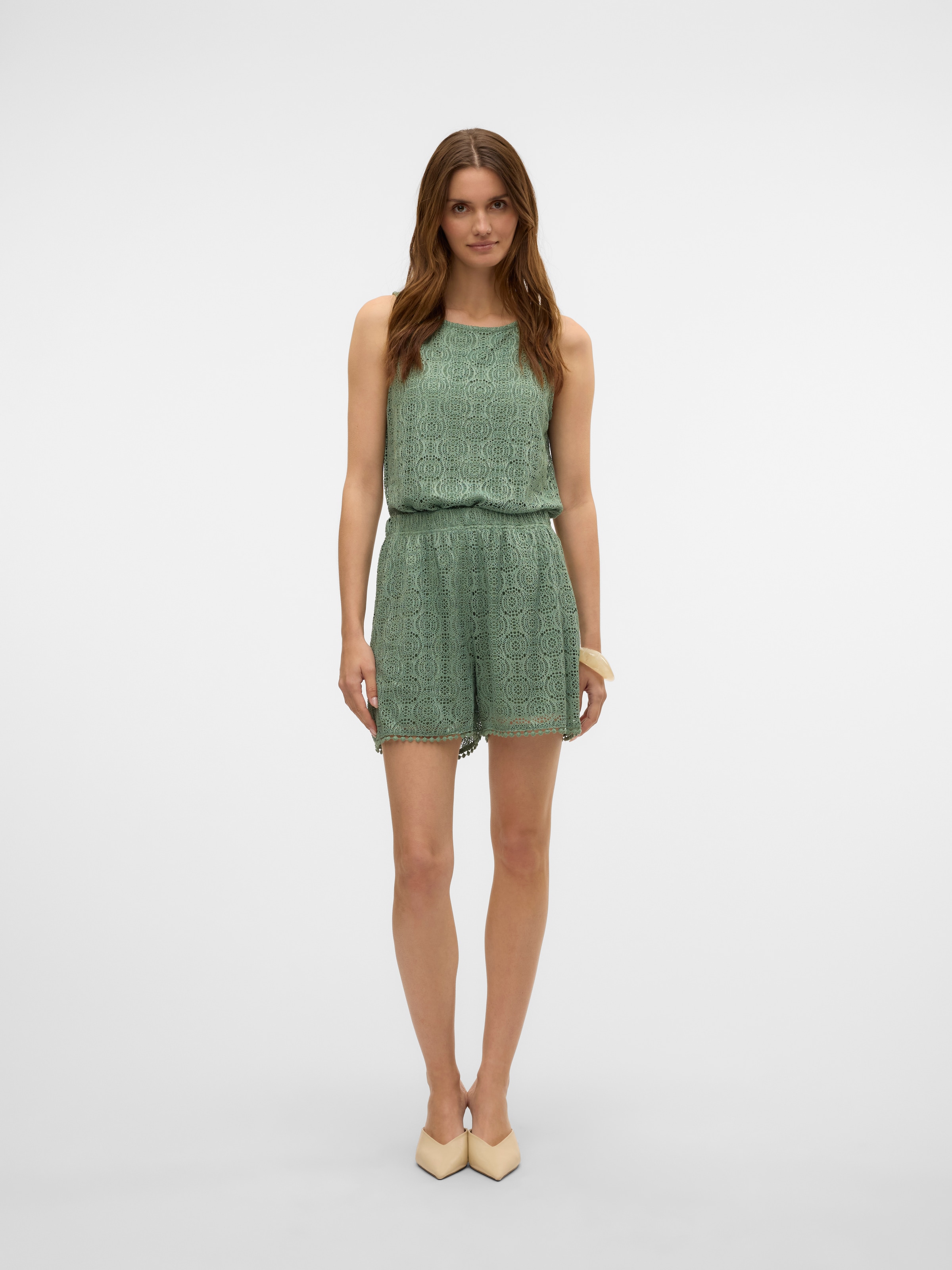Vero Moda Spitzentop »VMMAYA TANK TOP JRS VO« Materialmix, regular fit