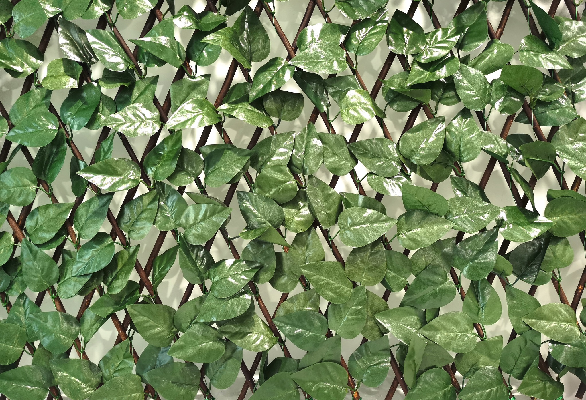 Andiamo Kunsthecken-Sichtschutz »ausziehbarer Zaun mit künstlichen Blättern« Spalier mit Kunstranke, natürliche Optik, Sichtschutz für Balkon