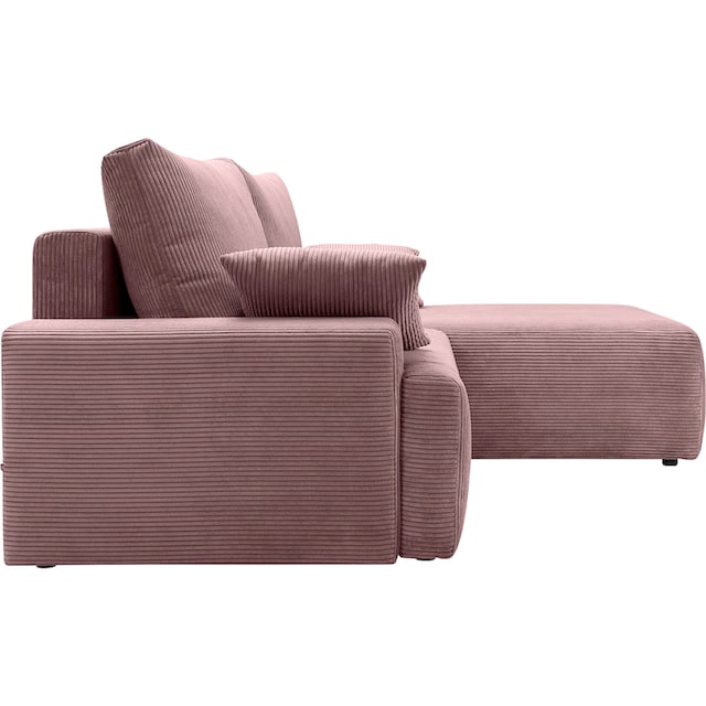 sofa Bettkasten Bettfunktion Cord-Farben und Ecksofa in - jetzt »Orinoko«, kaufen exxpo verschiedenen inklusive fashion