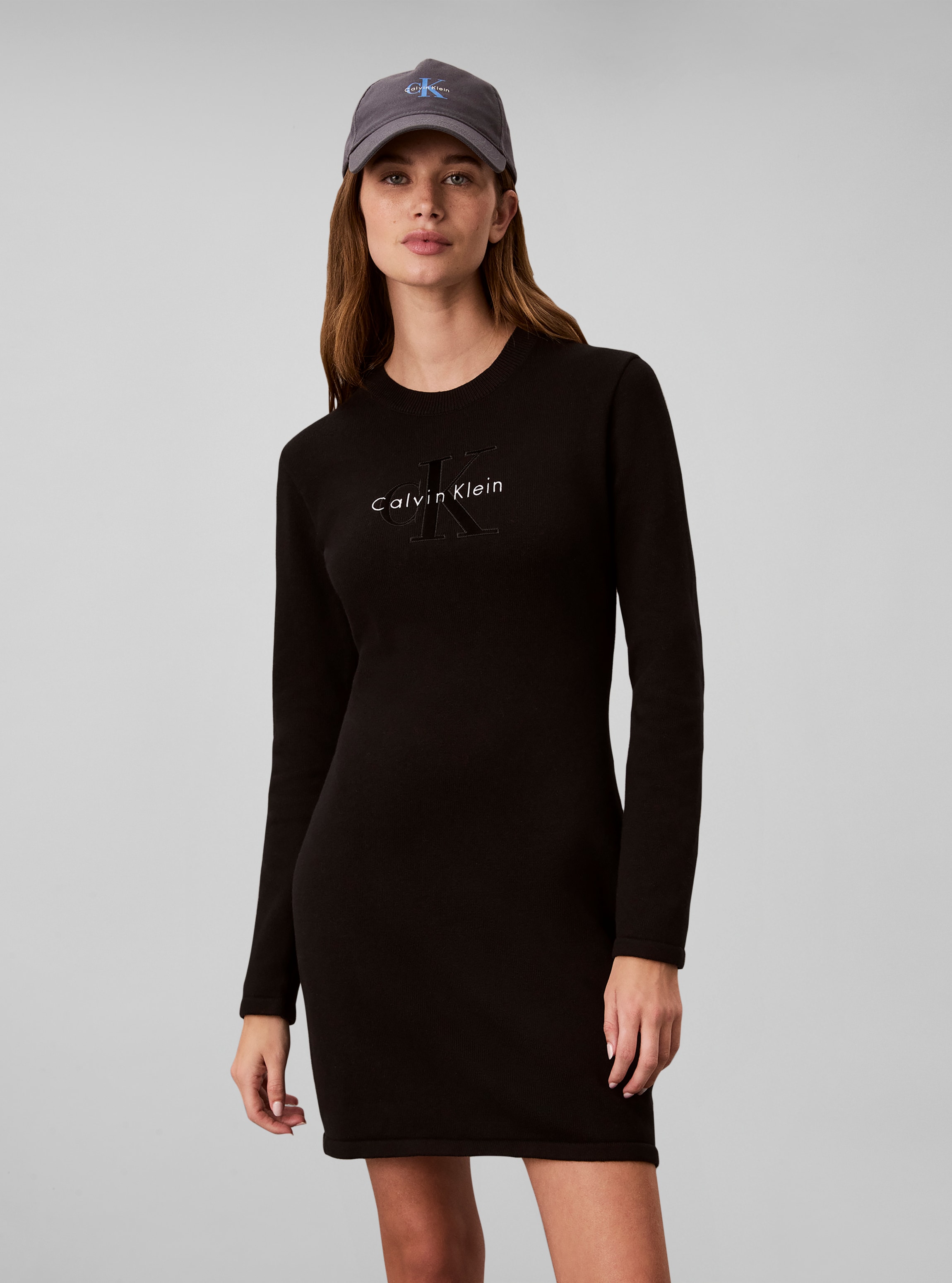 Image of Calvin Klein Minikleid "LOGO MINIDRESS" Ohne Tasche Regular fit, Logoschriftzug