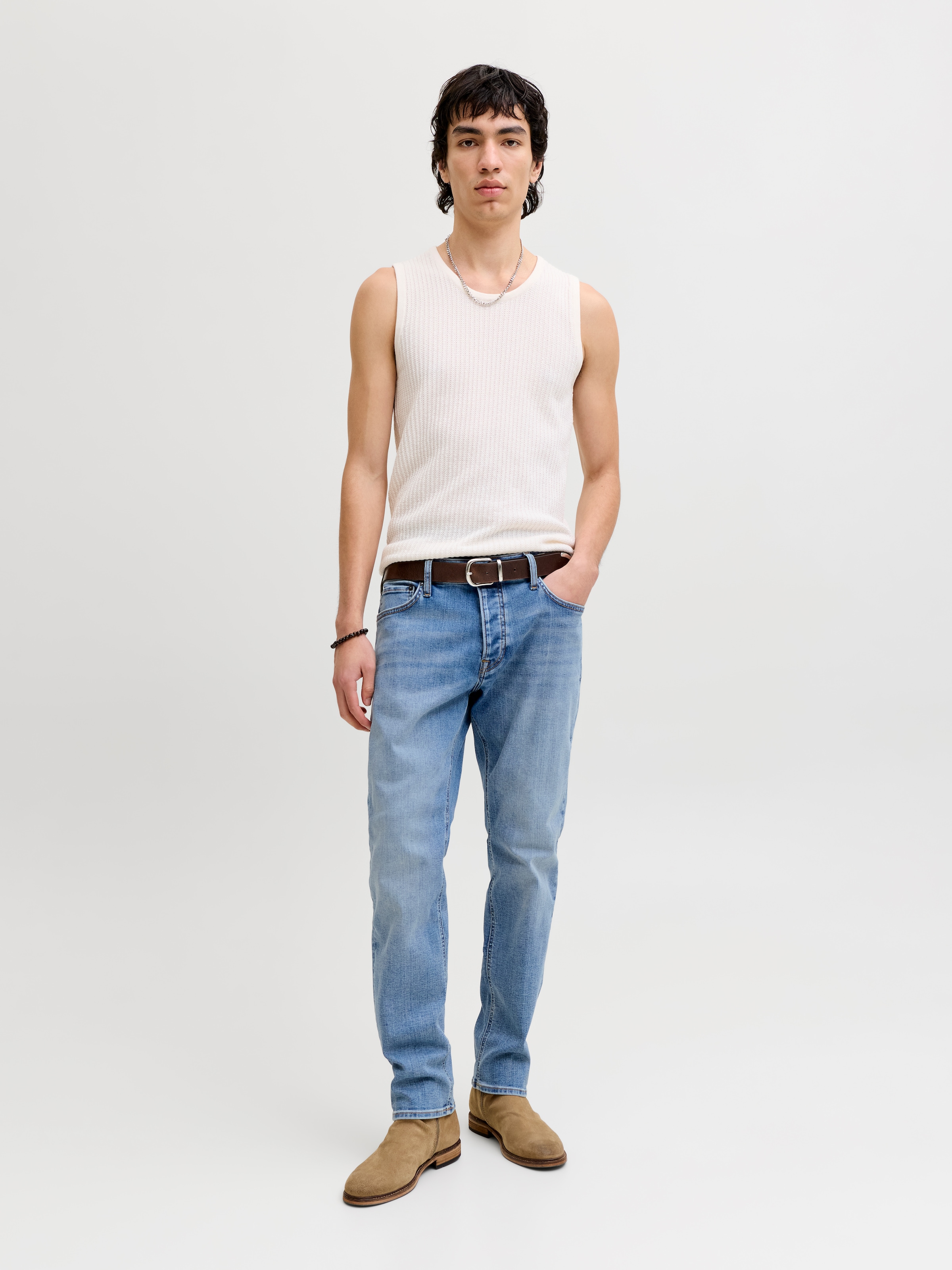 Jack & Jones Jeans taille basse mit Five-Pocket-Design