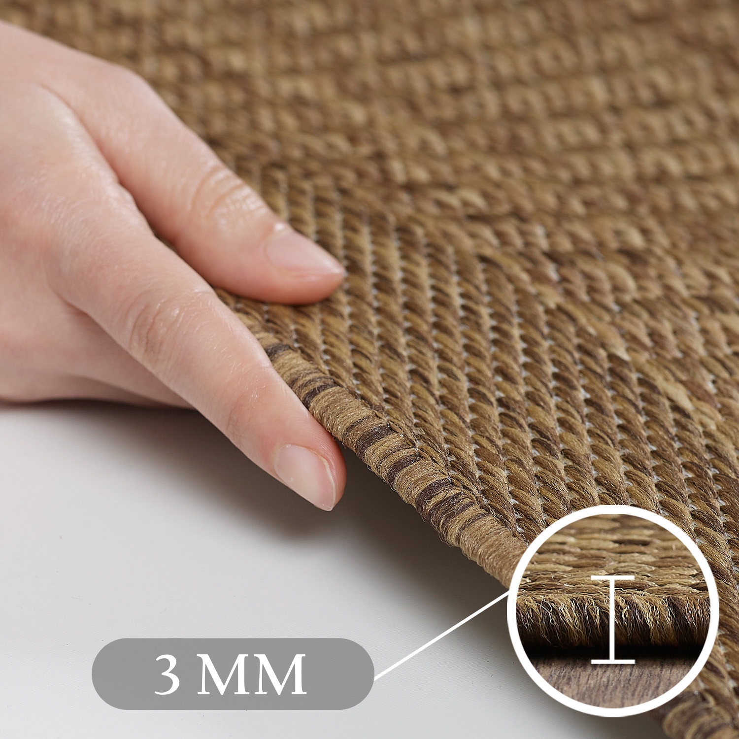 Ayyildiz Teppiche Outdoorteppich »GIZA 1410 , auch als Läufer und Rund« rechteckig 3 mm Höhe Läufer, In- und Outdoor, Wetterfest, Wasserabweisend, robust