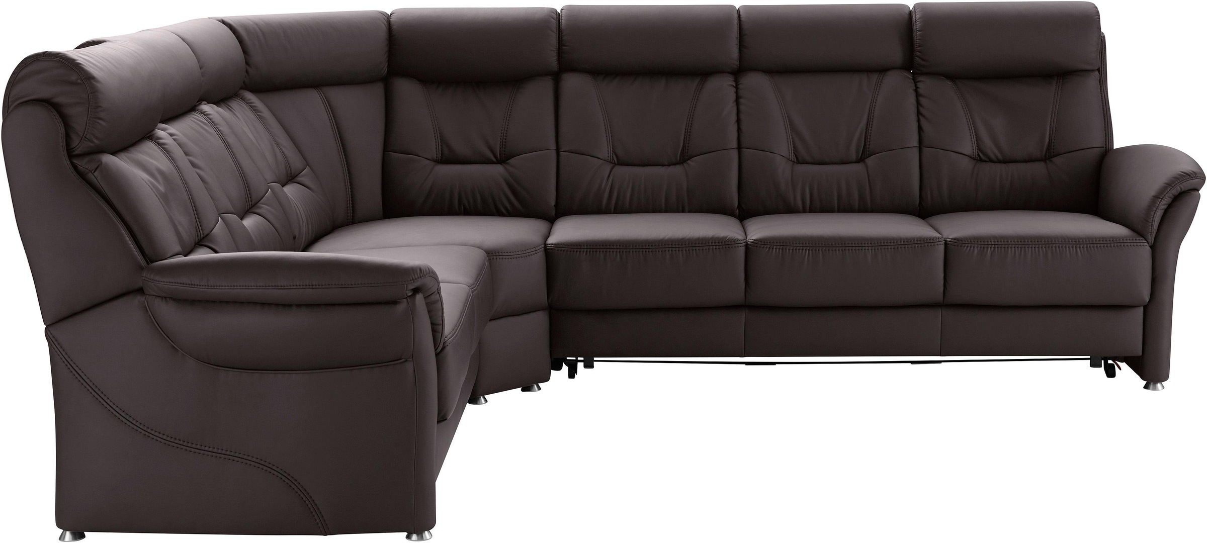 Places of Style Ecksofa »Sardinien L-Form«, mit Kopfteilverstellung, wahlweise mit Bettfunktion