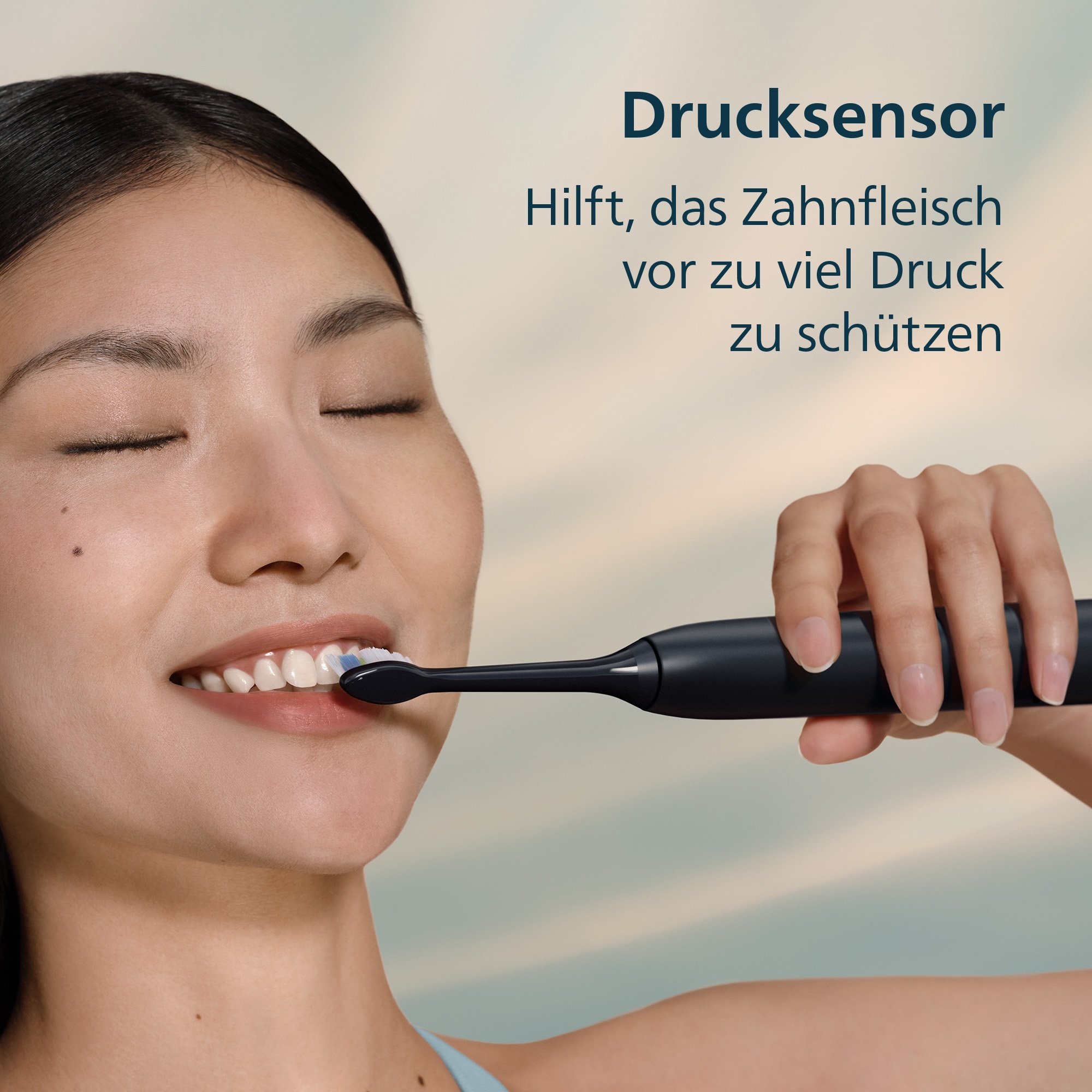 Philips Sonicare Brosse à dents électrique »Series 5300« 1 cuis Aufsteckbürsten avec contrôle de pression, 2 niveaux d’intensité, incluant chargeur et étui de voyage