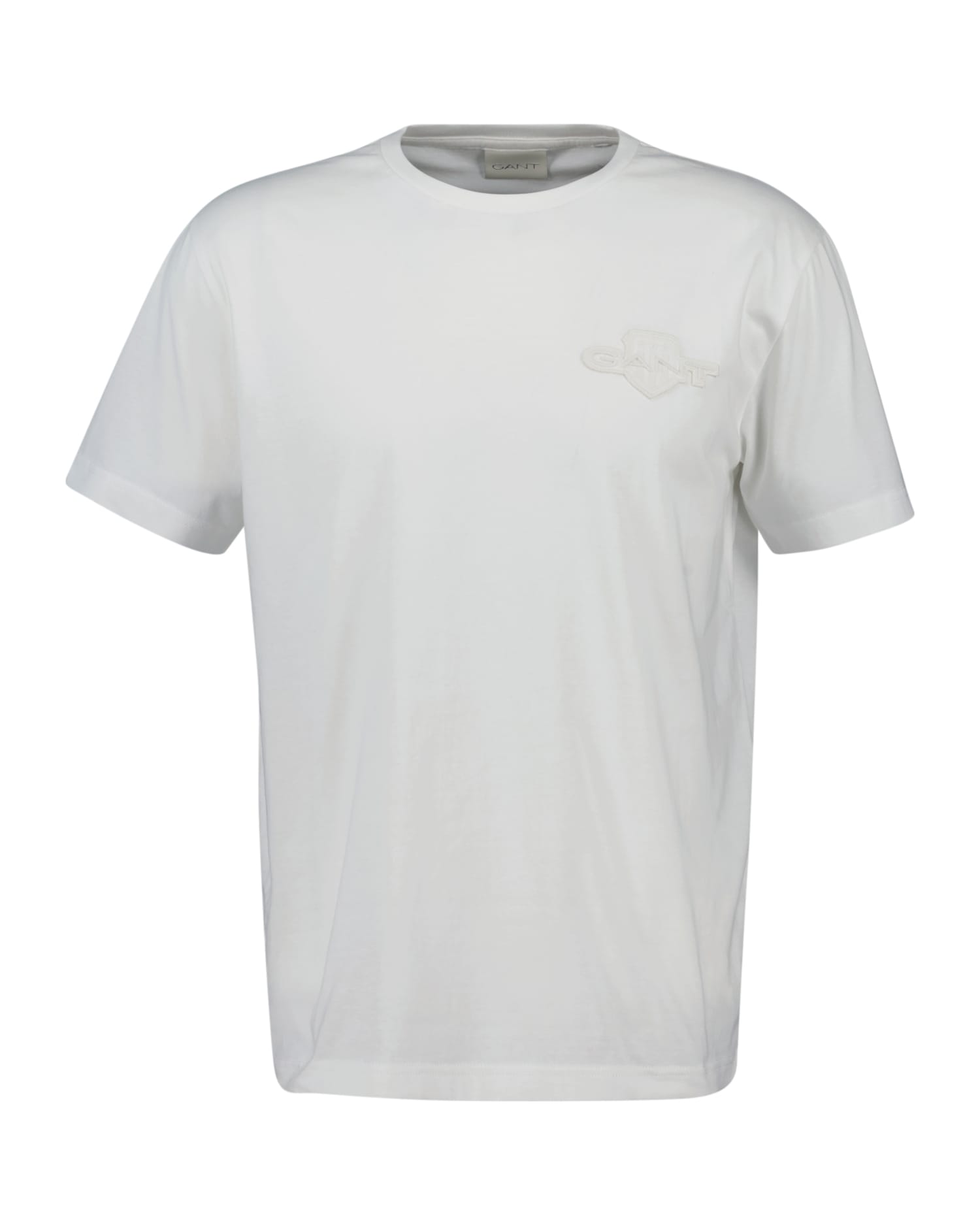Image of Gant T-Shirt "REG TONAL SHIELD SS T-SHIRT" Stickerei, Rundhals, regular fit