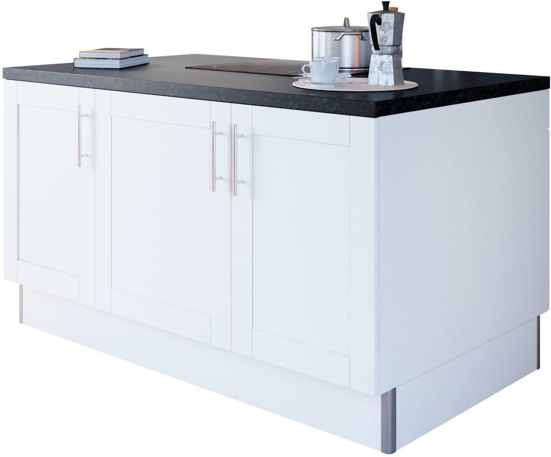 KOCHSTATION Kochinsel »KS-Ahus«, Kücheninsel, Breite 160 cm, wahlw. mit E-Gerät, Soft Close Funktion
