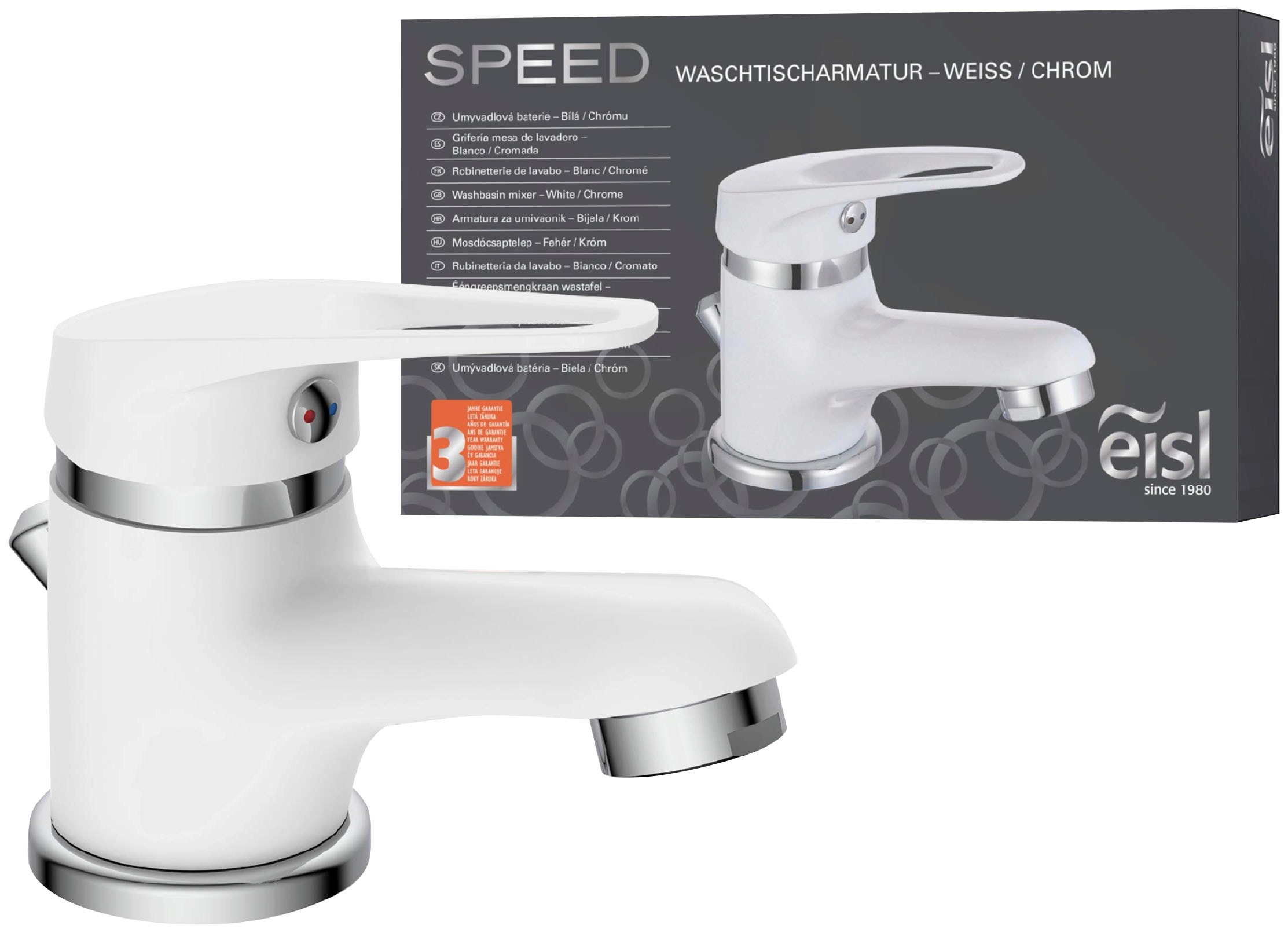 Eisl Robinetterie de salle de bain »3-teilige Serie SPEED« Ensemble,  silencieux, buse mixte de marque