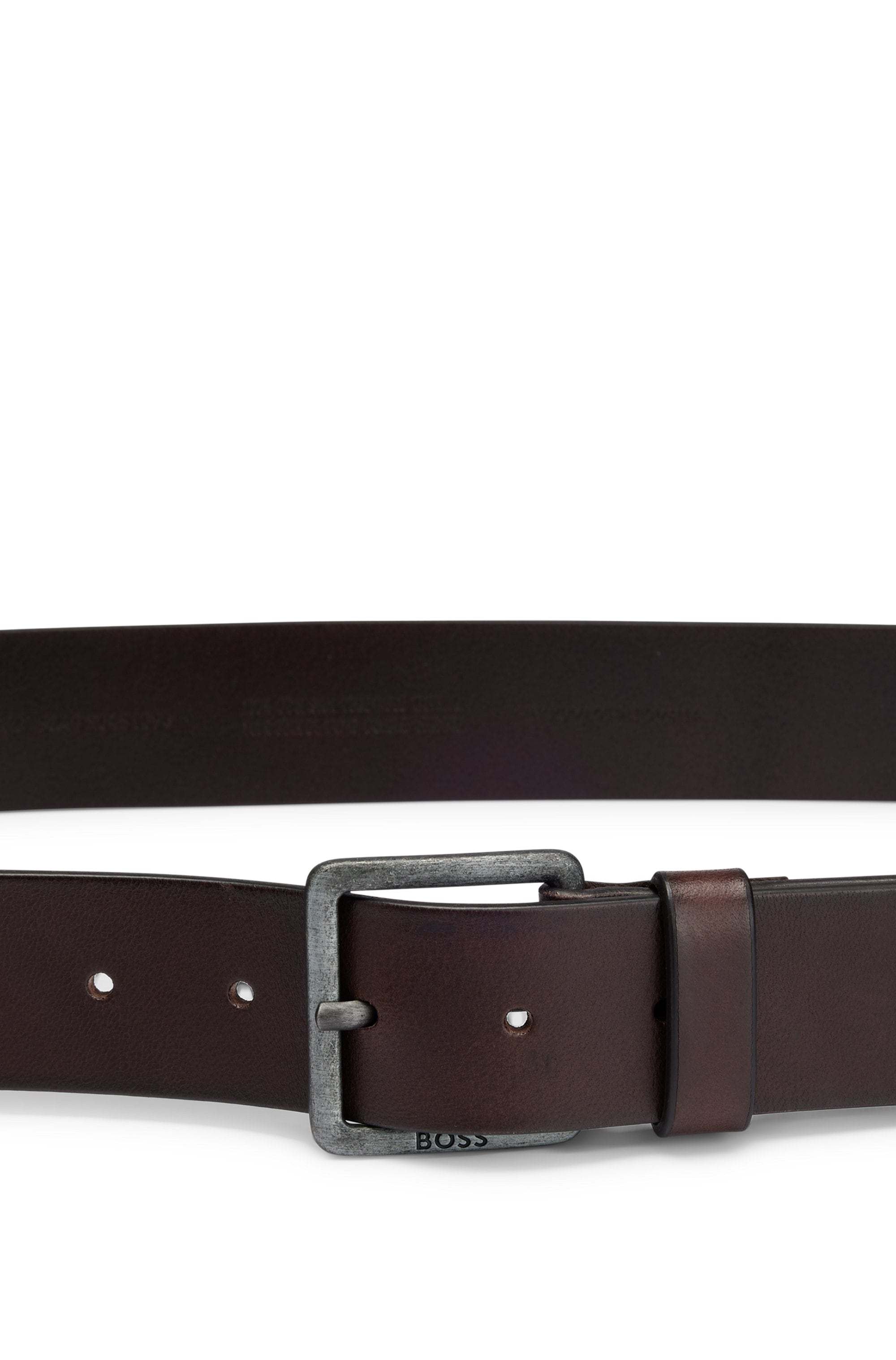 BOSS Ledergürtel »Jeeko_Sz40«, mit BOSS Logo-Schriftzug auf der Schliesse