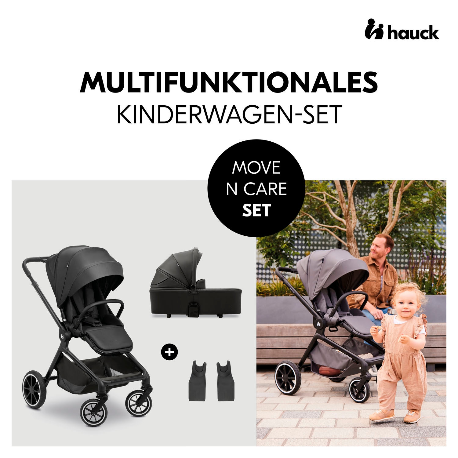 Hauck Poussette combinée »Move N Care Set« 22 kilos belastbar bis 22 kg