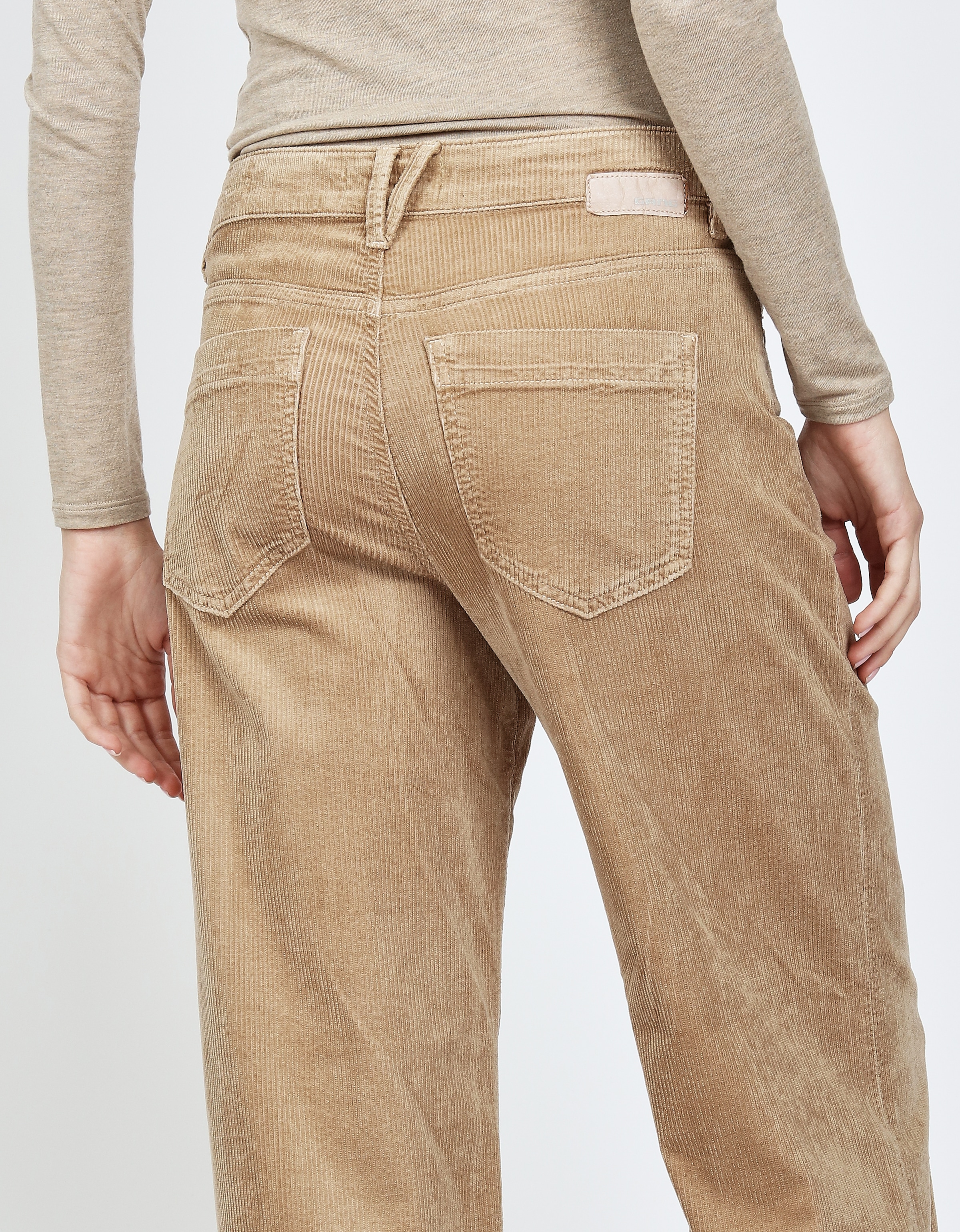 GANG Cordhose »94CARLOTTA LONG«, im Wide Fit mit geradem Beinverlauf