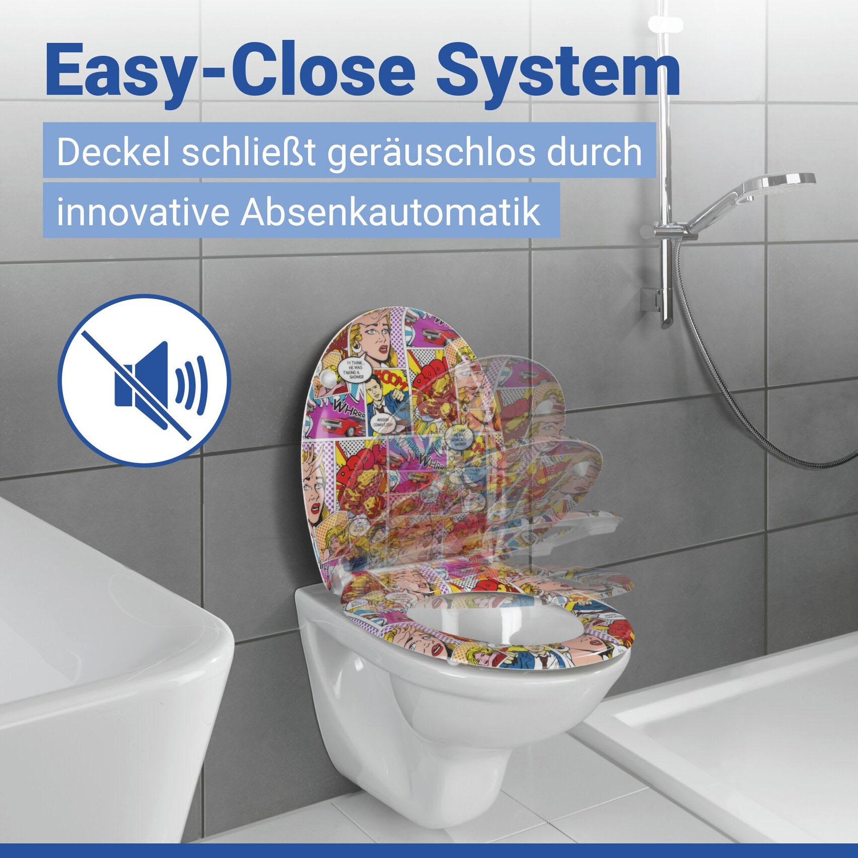 WENKO WC-Sitz »Pop-Art«