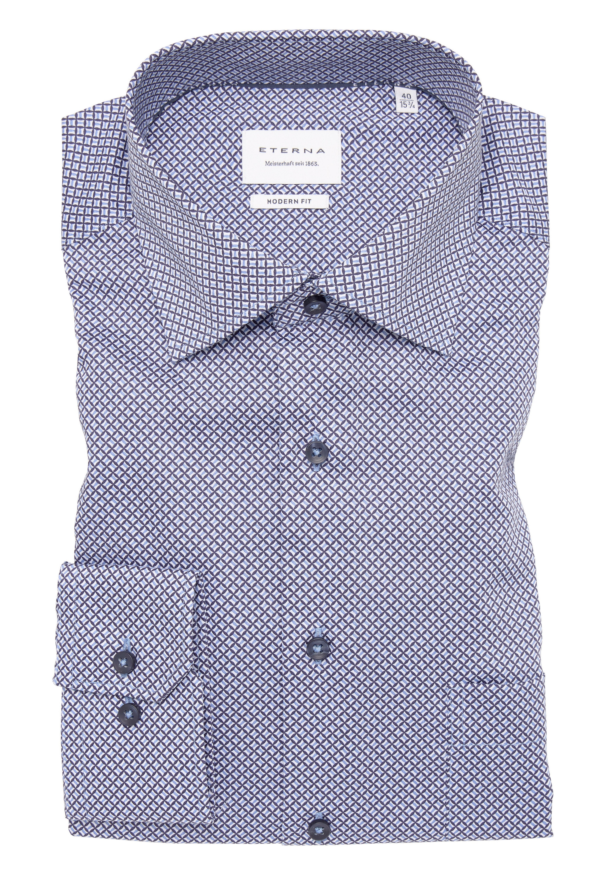 Eterna Langarmhemd »MODERN FIT«, NON IRON (bügelfrei)