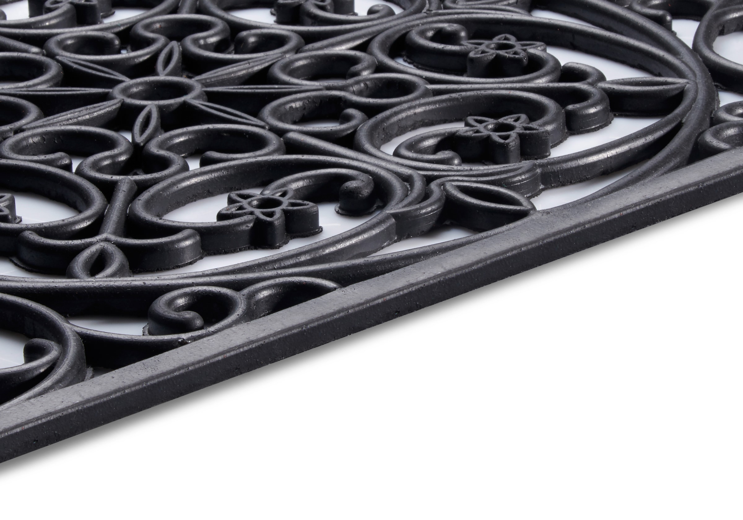 HANSE Home Fussmatte »Mix Mats Gusseisen-Optik Gummi Trellis, Türmatte«, rechteckig, 8 mm Höhe, Strapazierfähig, pflegeleicht, robust, wetterfest, UV-beständig