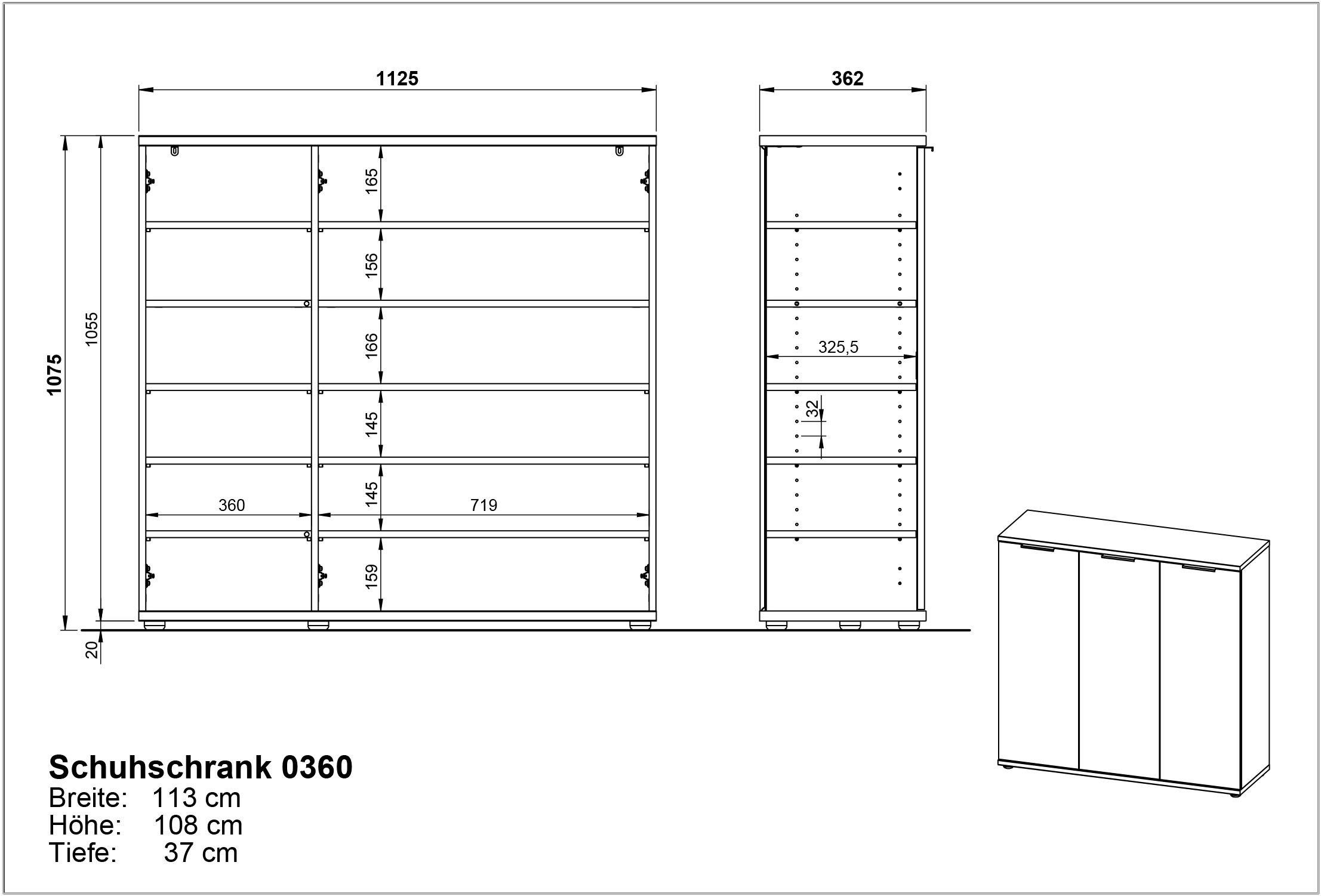 GERMANIA Garderoben-Set »Stanton«, (4 St.), Garderoben-Set bestehend aus 1 Schuhschrank, 1 Spiegel und 2 Paneelen