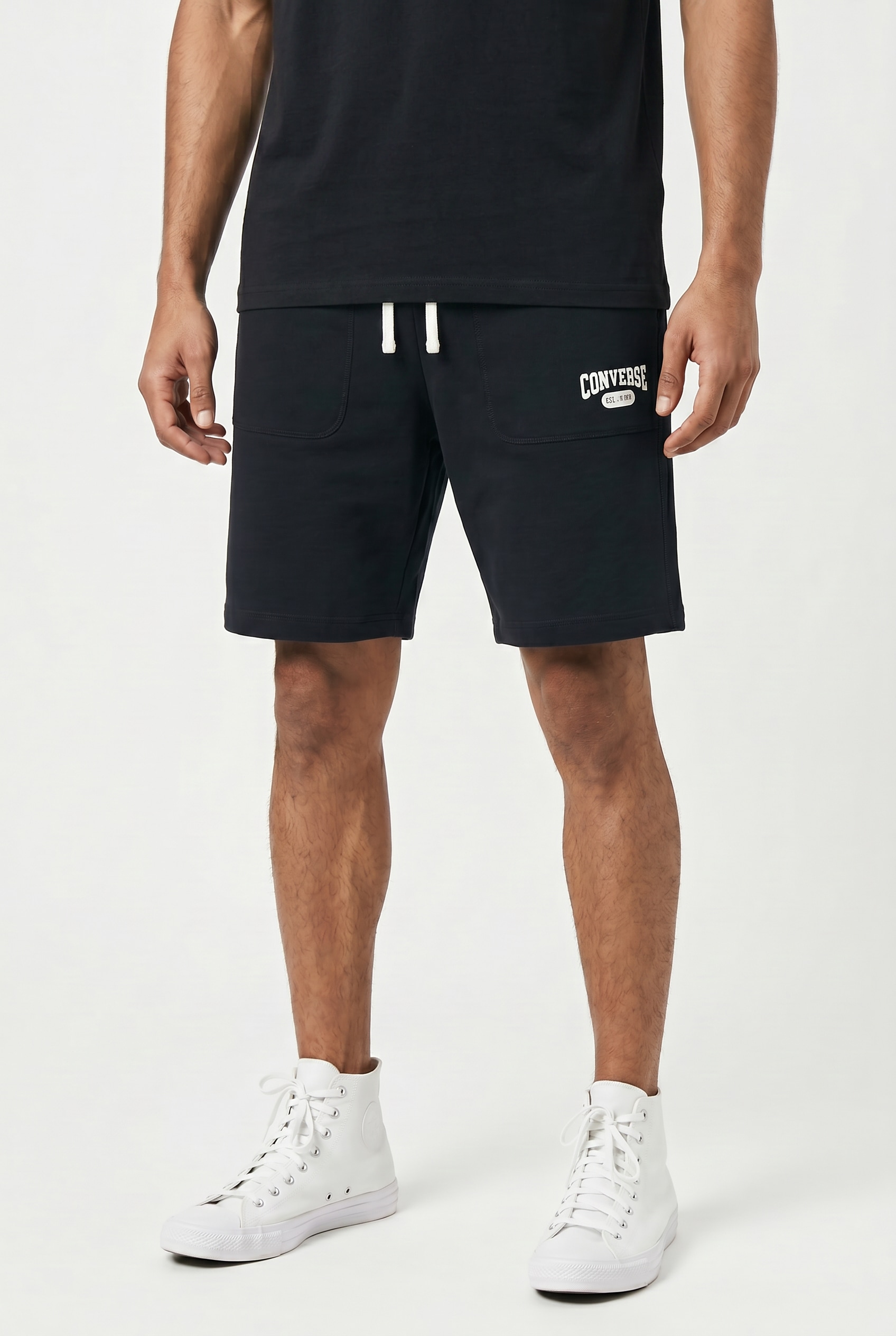 Image of Converse Sweatshorts "RETRO ALL STAR 9" SHORTS" für Erwachsene, aus Baumwolle und Polyester, in den Grössen XS bis XXL