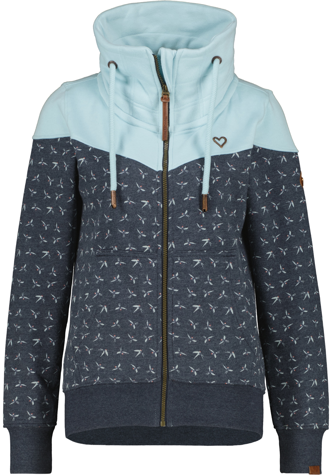 Alife & Kickin Veste sweat »ValinaAK B« avec col montant réglable haut