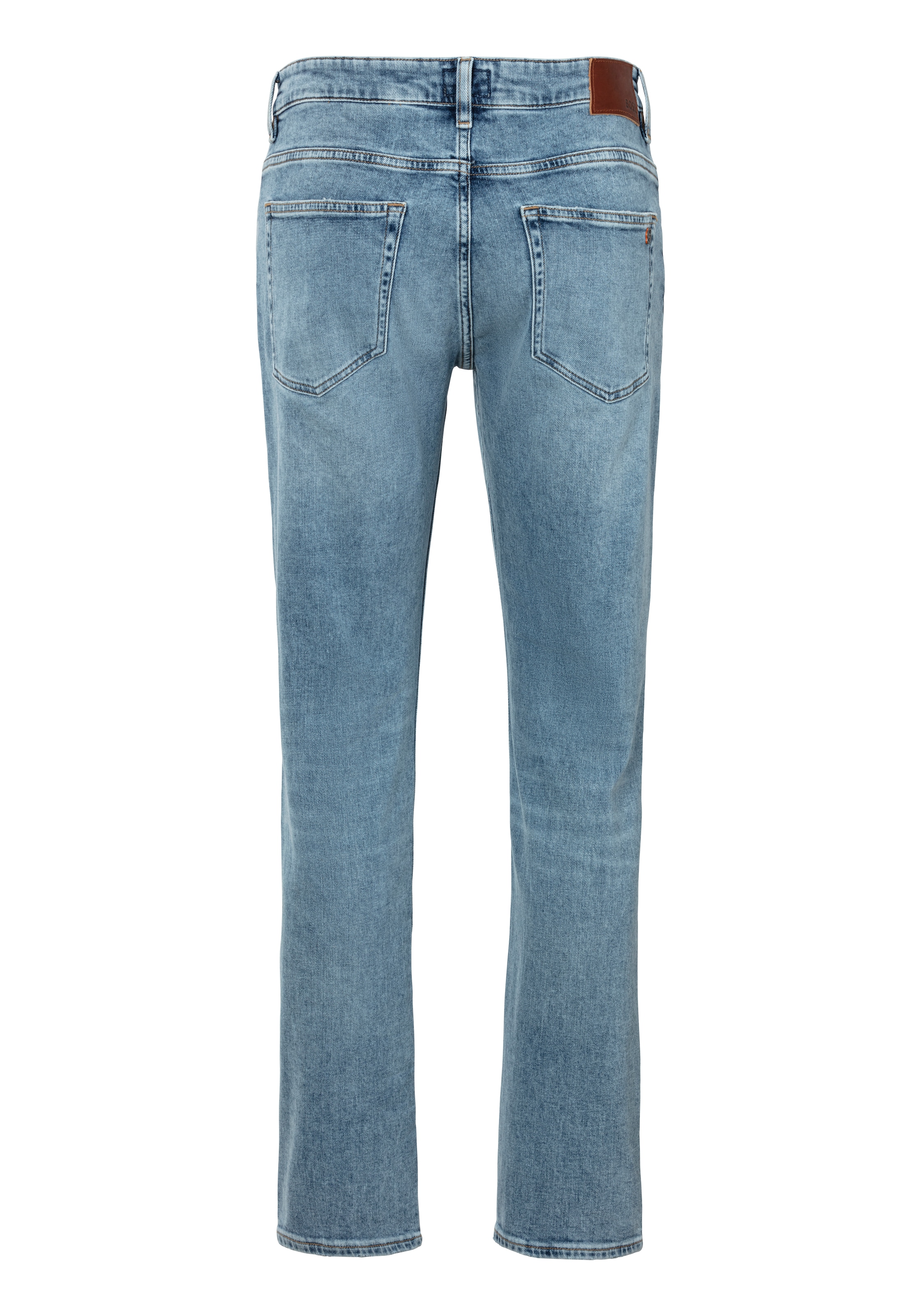 BOSS ORANGE Straight-Jeans »Delaware«, mit Leder-Badge