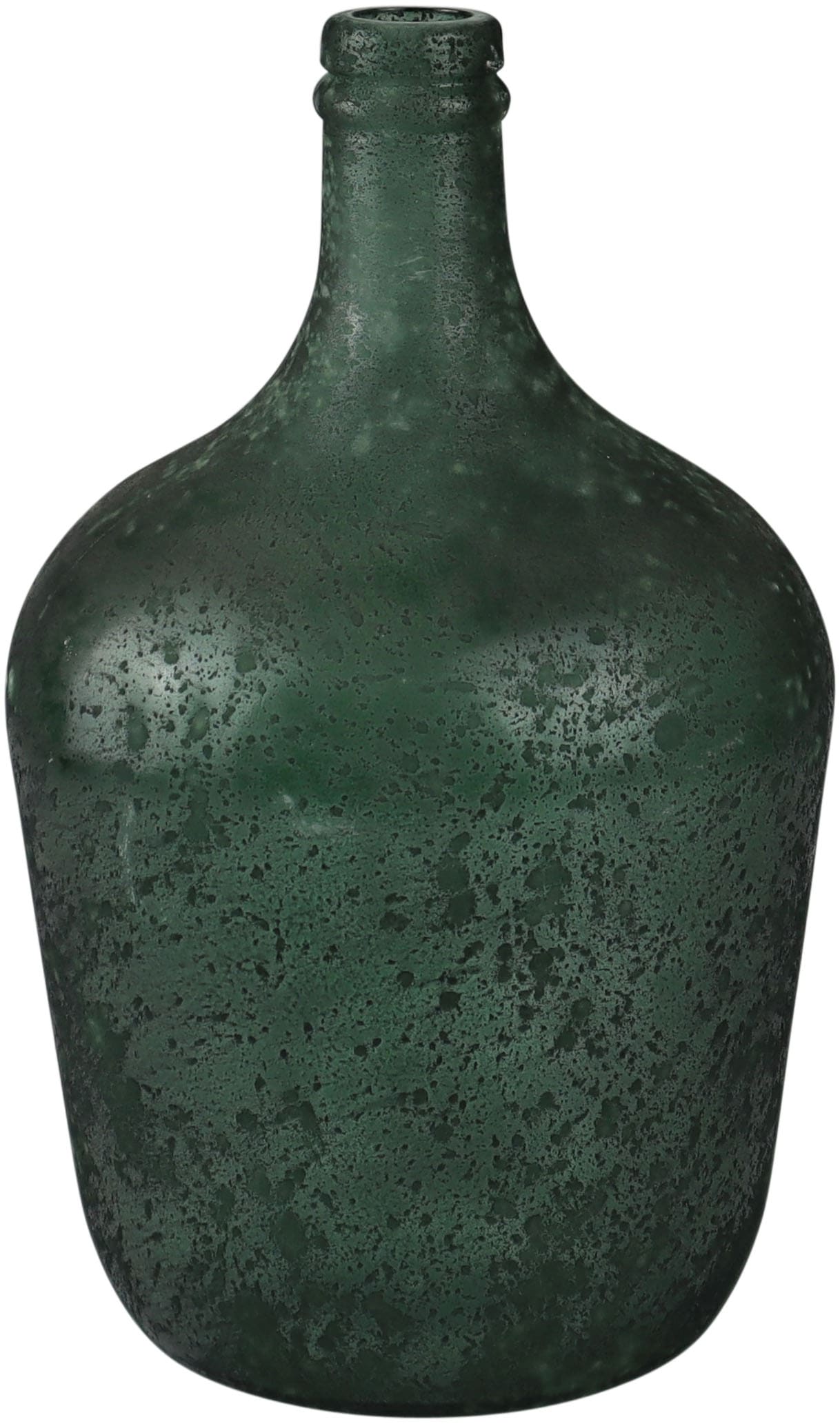 AM Design Dekovase "Grüne Flaschenvase" aus recyceltem Glas – beständig und stilvoll