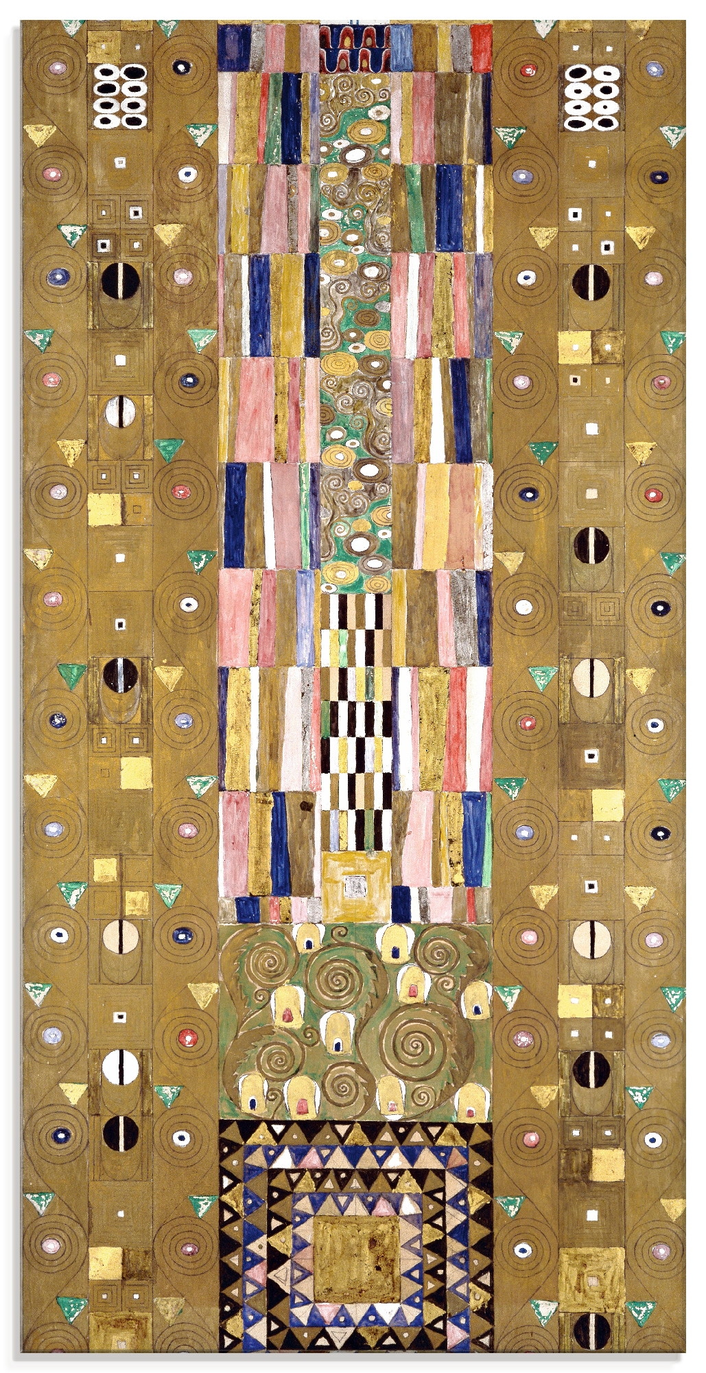 Image of Artland Glasbild "Werkvorlage zum Stocletfries. Schmalwand" Muster 1 Stk. tlg. in verschiedenen Grössen