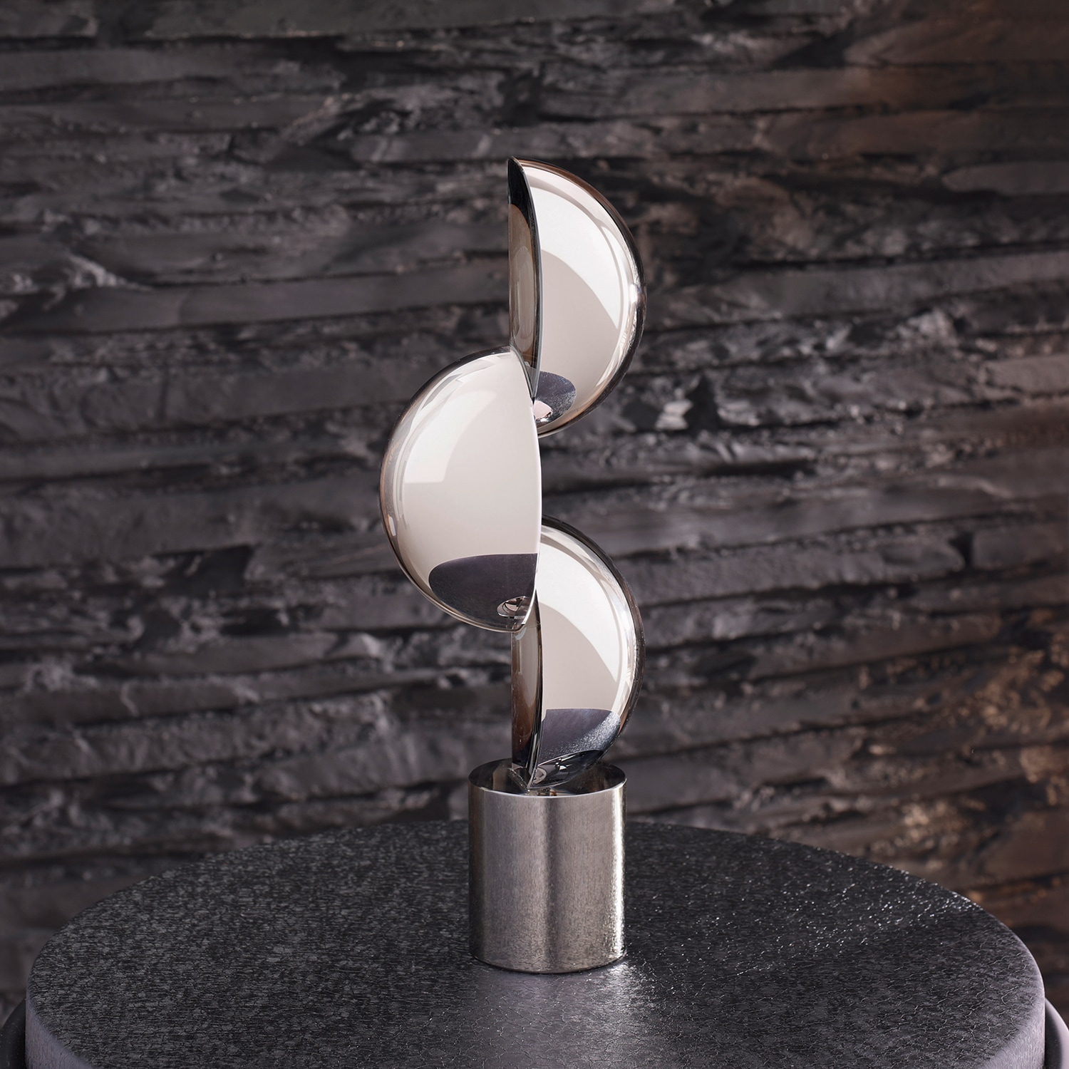 GILDE Sculpture »Skulptur Harpo schwarz; weiss« Sculpture décorative graphique Figurine en verre objet design moderne