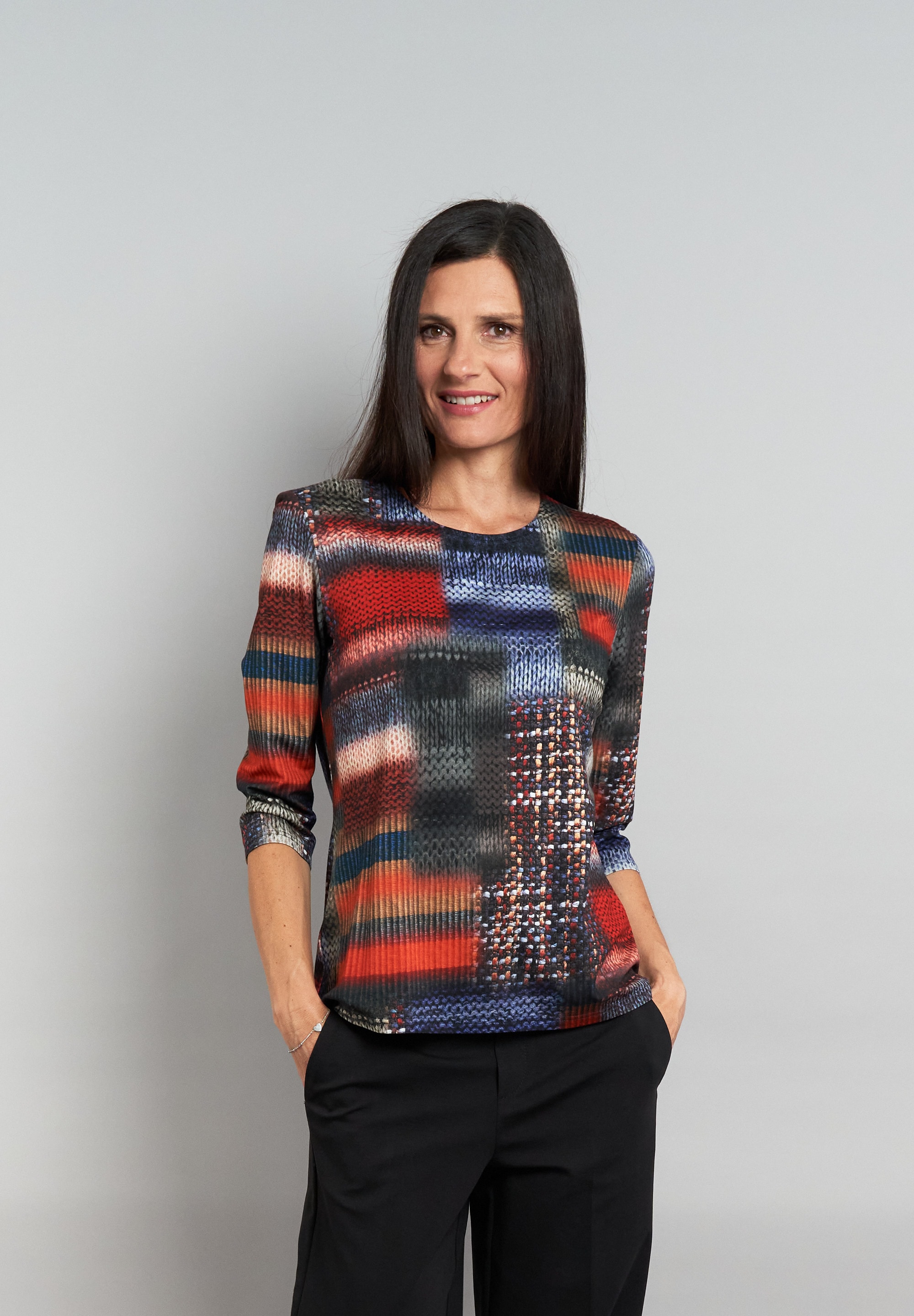 Image of Seidel Moden 3/4-Arm-Shirt mit besonderem Print