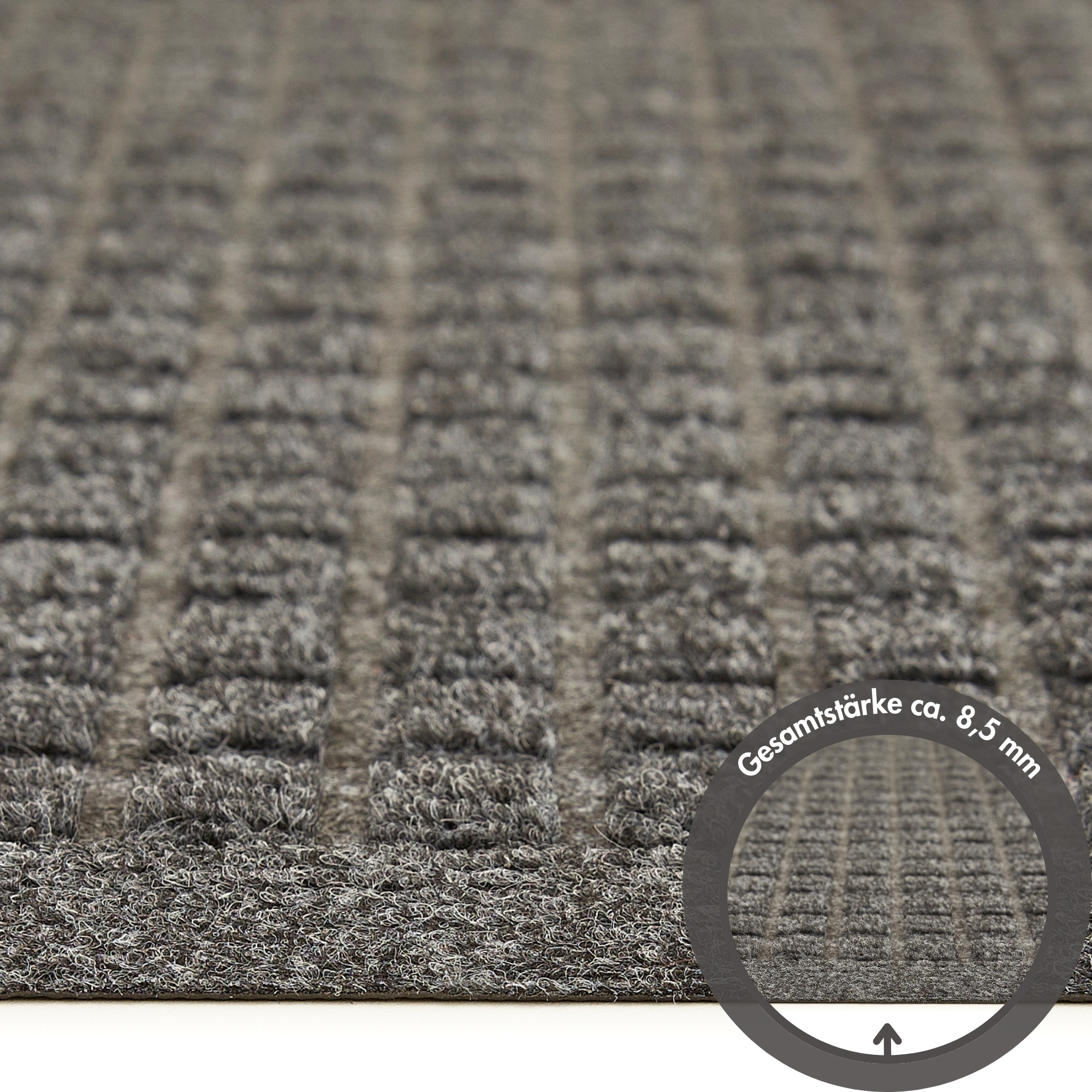 Andiamo Fussmatte »Kenora« rechteckig 8,5 mm Höhe Schmutzfangmatte, robust, waschbar, Türmatte, rutschhemmend